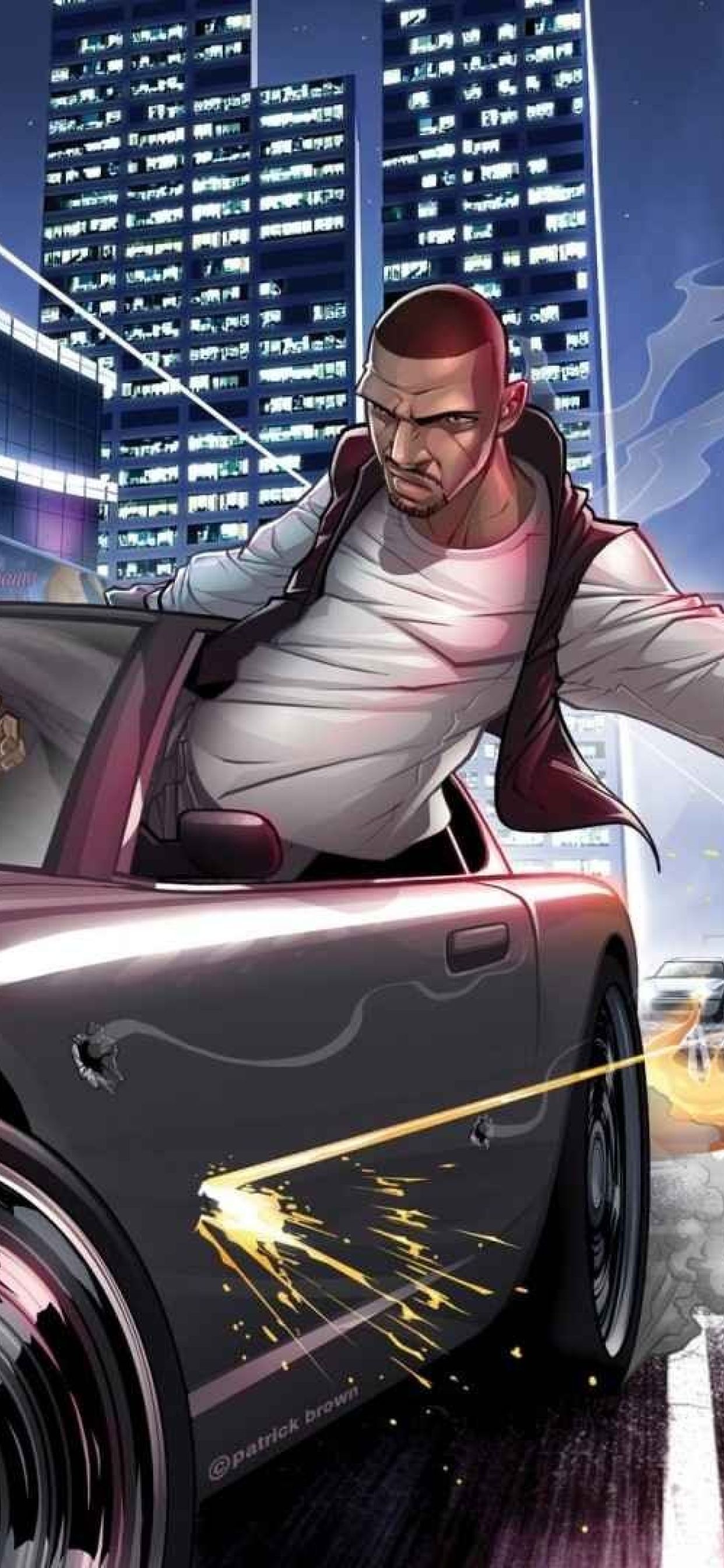 Grand Theft Auto IV protagonista auto, 1242x2688 Verticale, Telefono