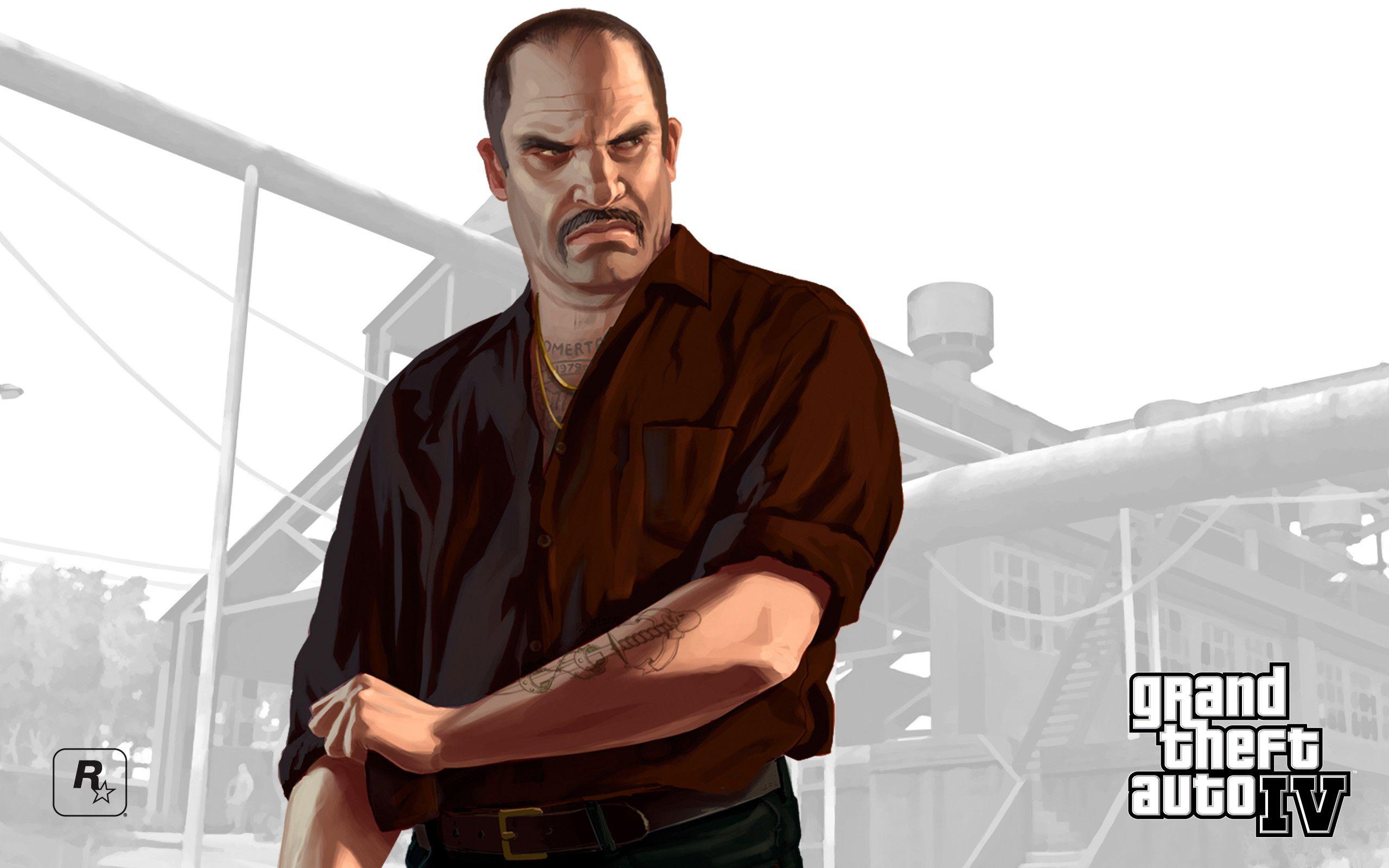 Personaggio GTA IV, uomo camicia rossa, 2560x1600 2K+, MacBook Pro