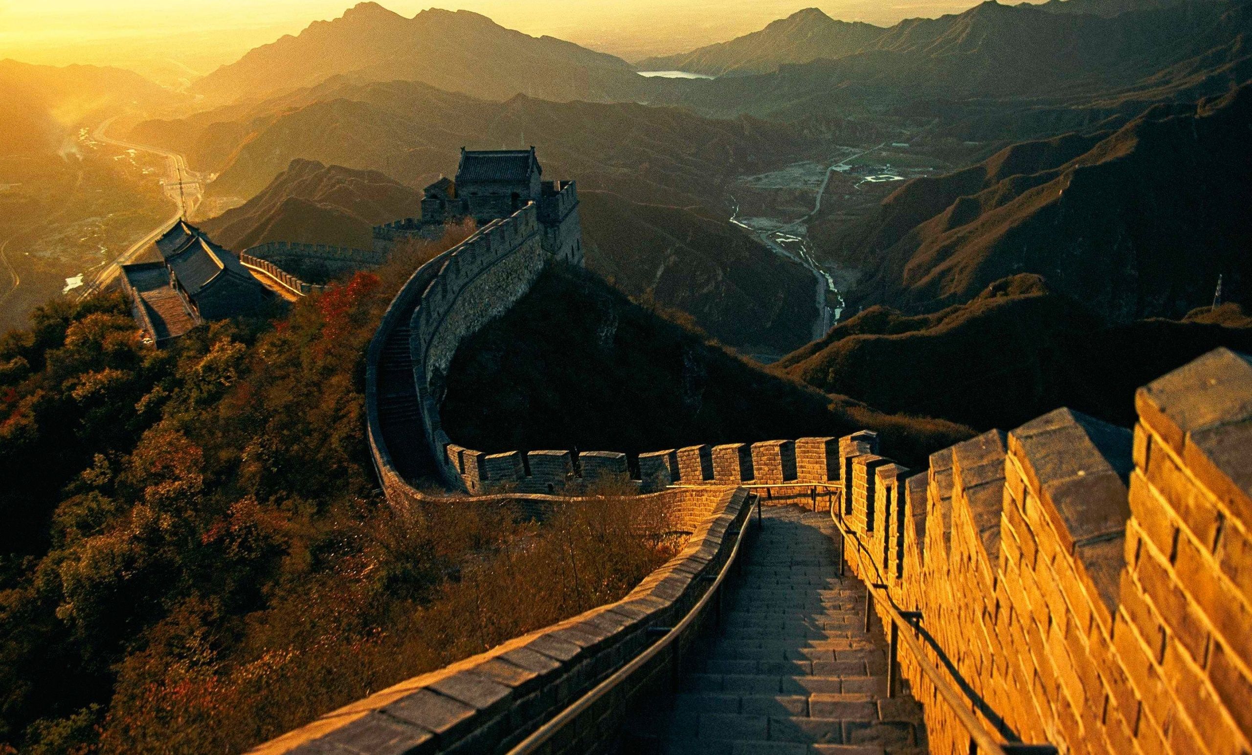 Grande Muraglia Cinese al tramonto, 2560x1544 1440p, Desktop