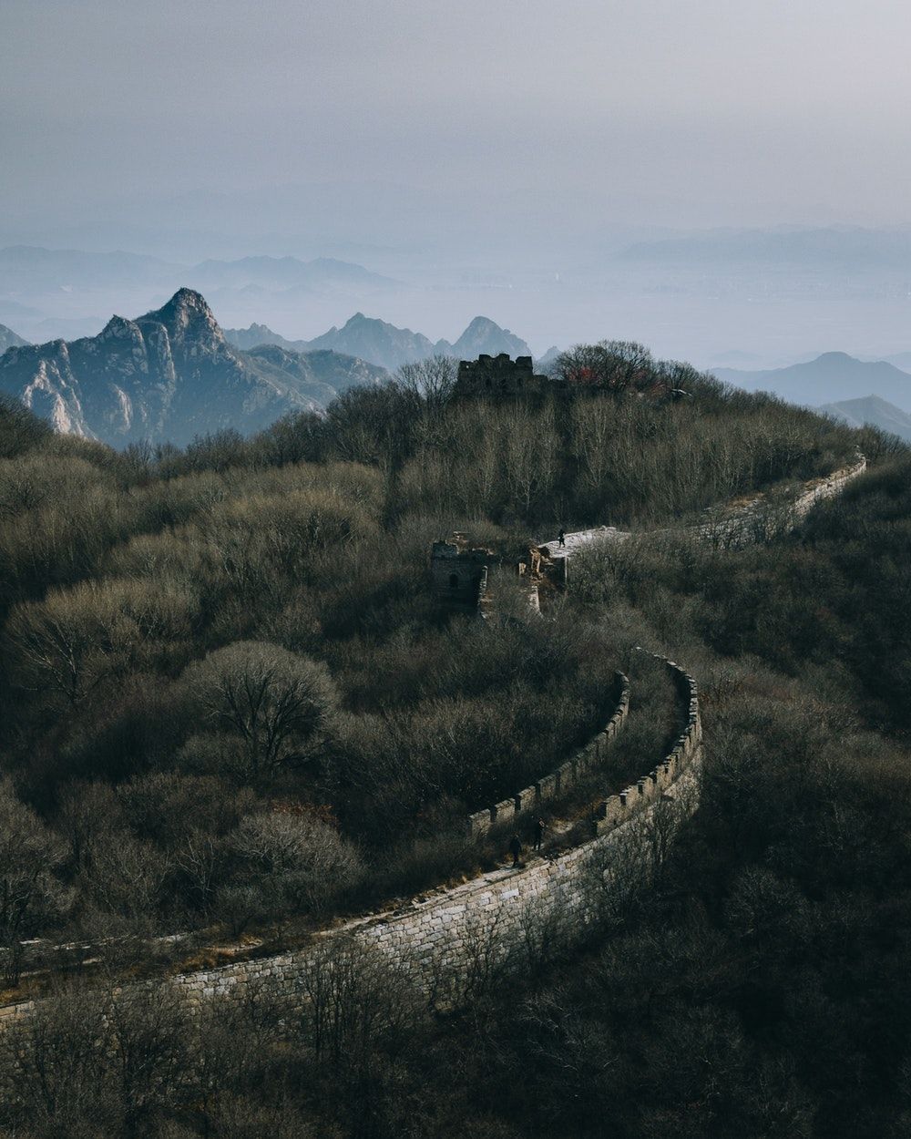 Grande Muraglia Cinese nella nebbia, 1920x1200 WUXGA, Desktop