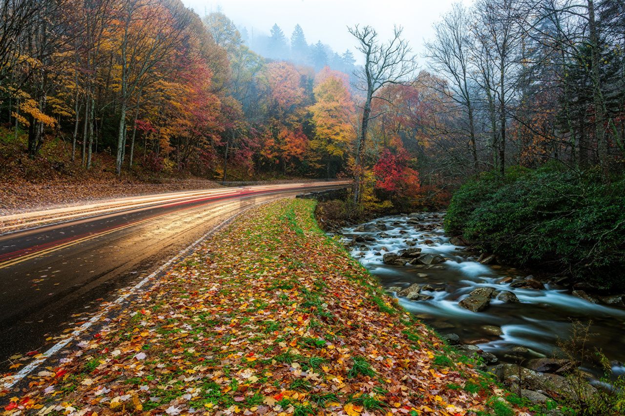 Strada di montagna in autunno, 1280x853 HD, Desktop