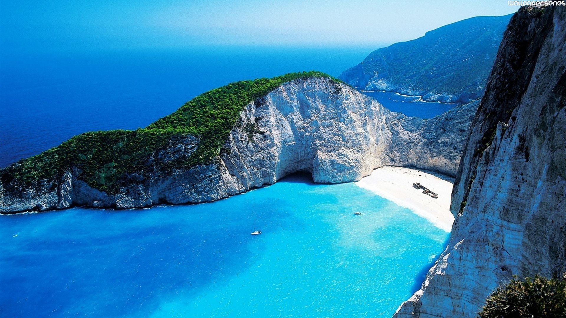 Spiaggia Navagio Zante Grecia, 1920x1080 Full HD, Desktop