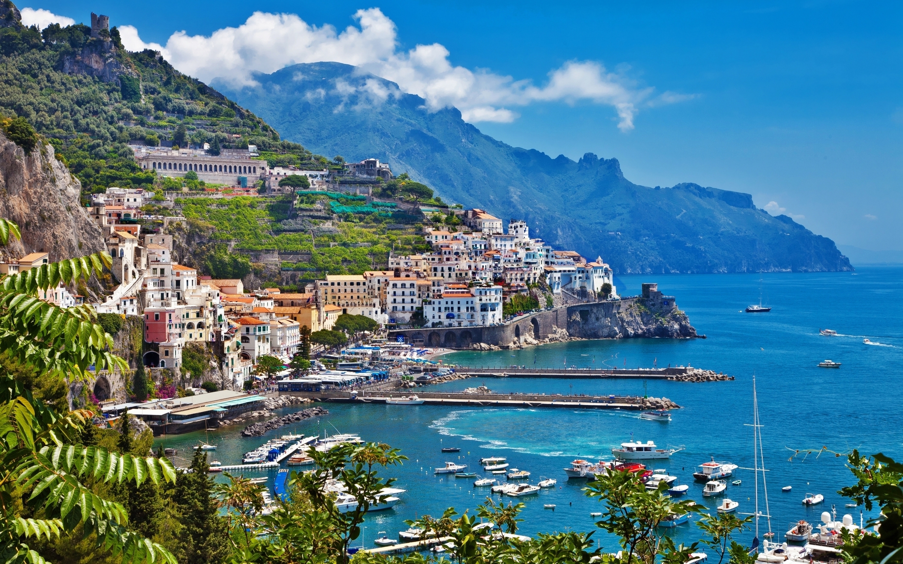 Costiera amalfitana, Italia, 2880x1800 WQXGA, Laptop
