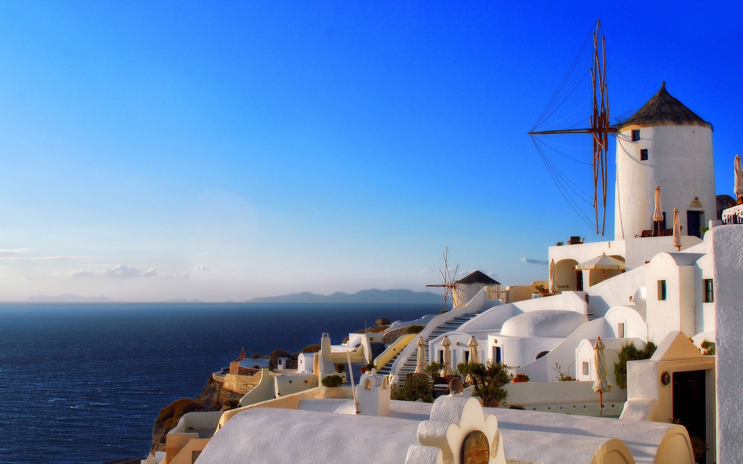 Santorini case bianche mulino, 2560x1600 WQXGA, Desktop