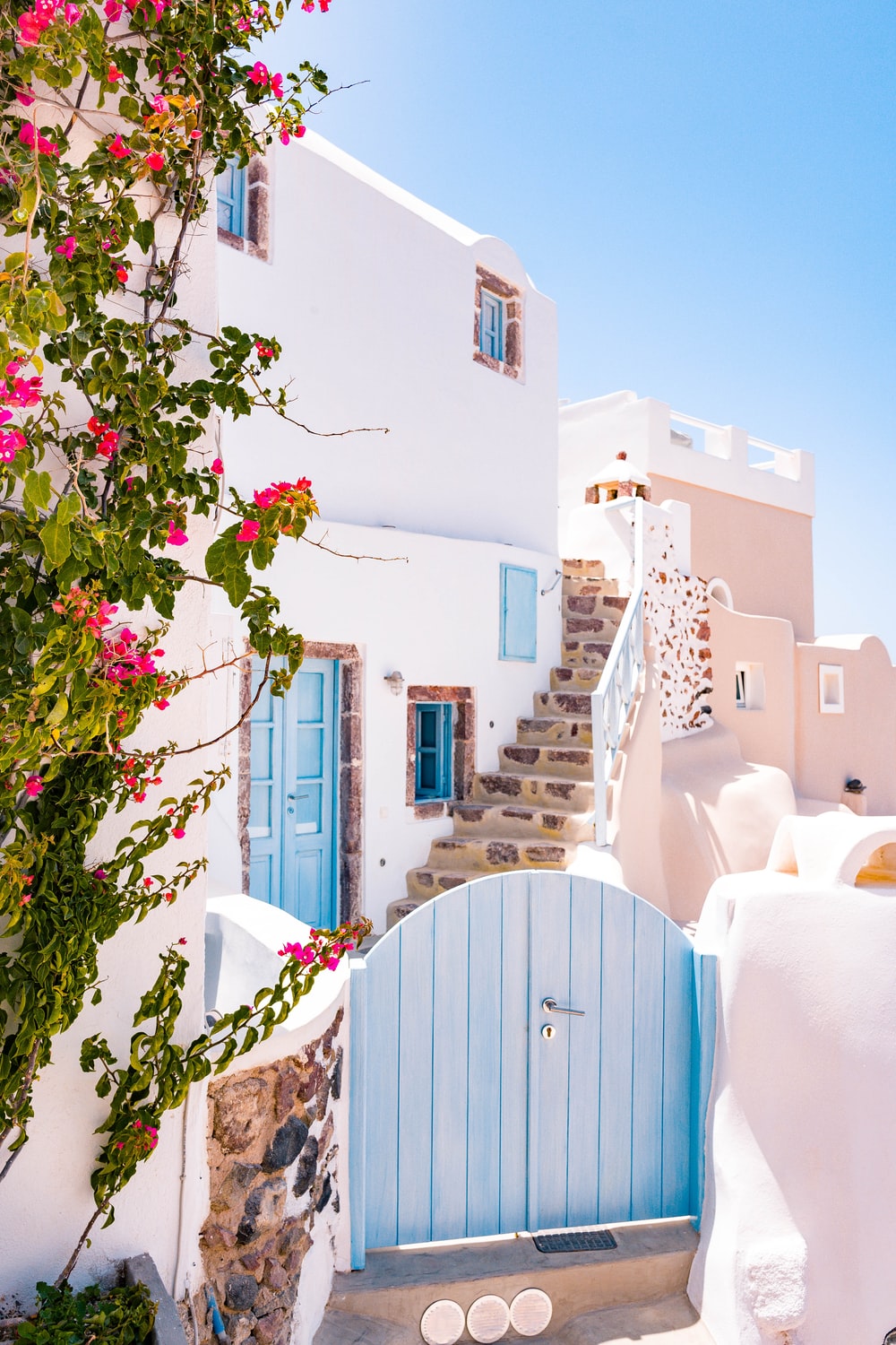 Case bianche Oia Santorini, 1000x1500 Verticale, Telefono