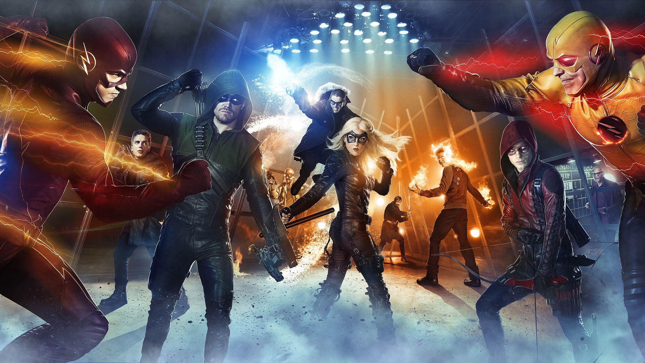 Flash e Green Arrow team, Barry Allen, 2560x1440 QHD, Laptop