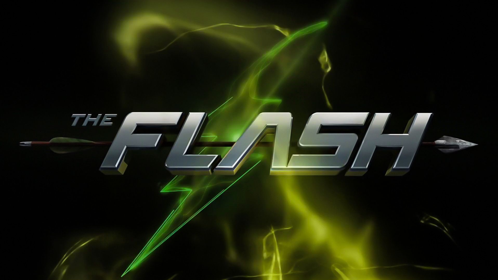 The Flash logo fulmine verde, 1916x1076 HD, iMac