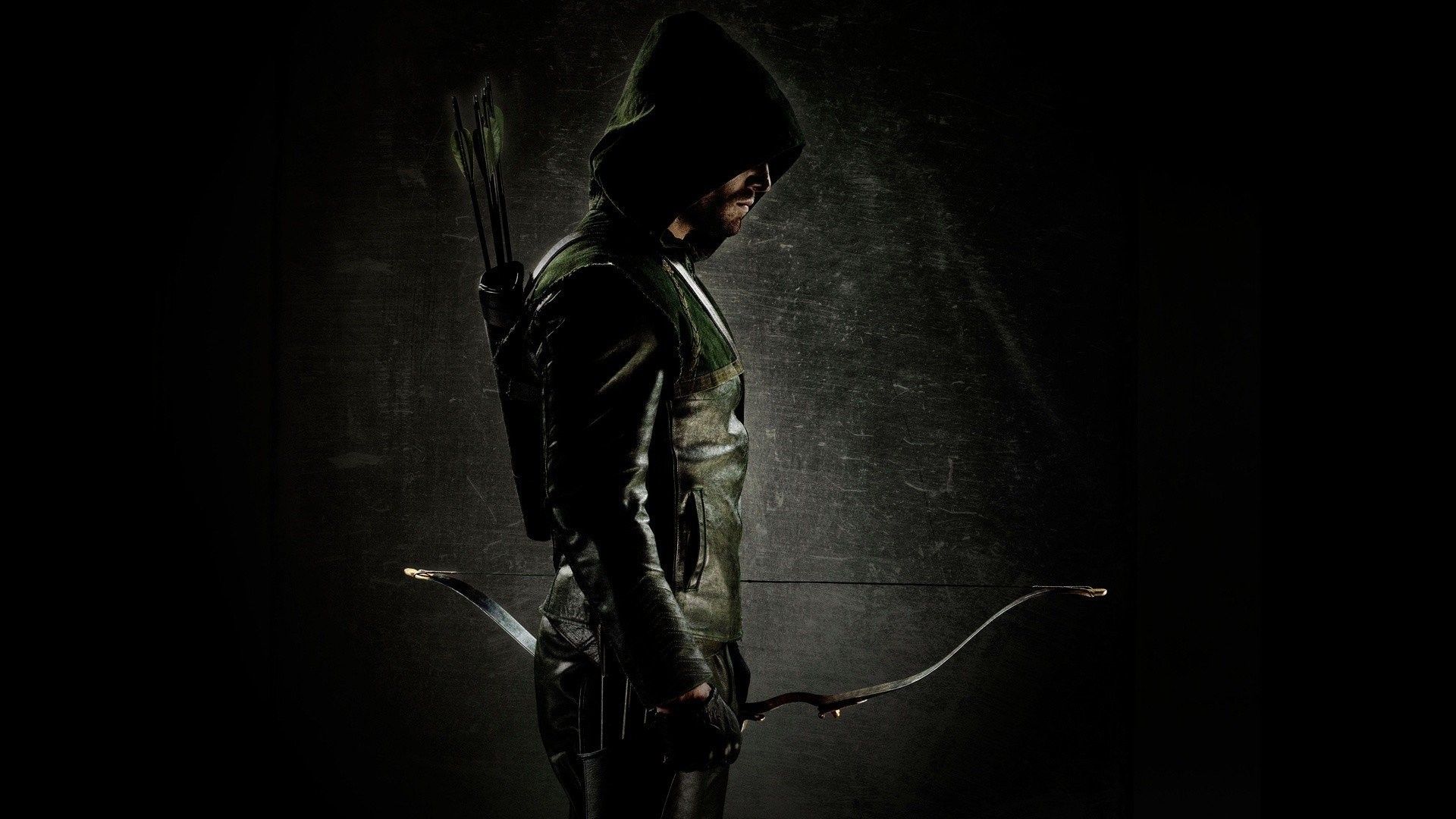 Green Arrow con arco, ombre, 1920x1080 1080p, Desktop