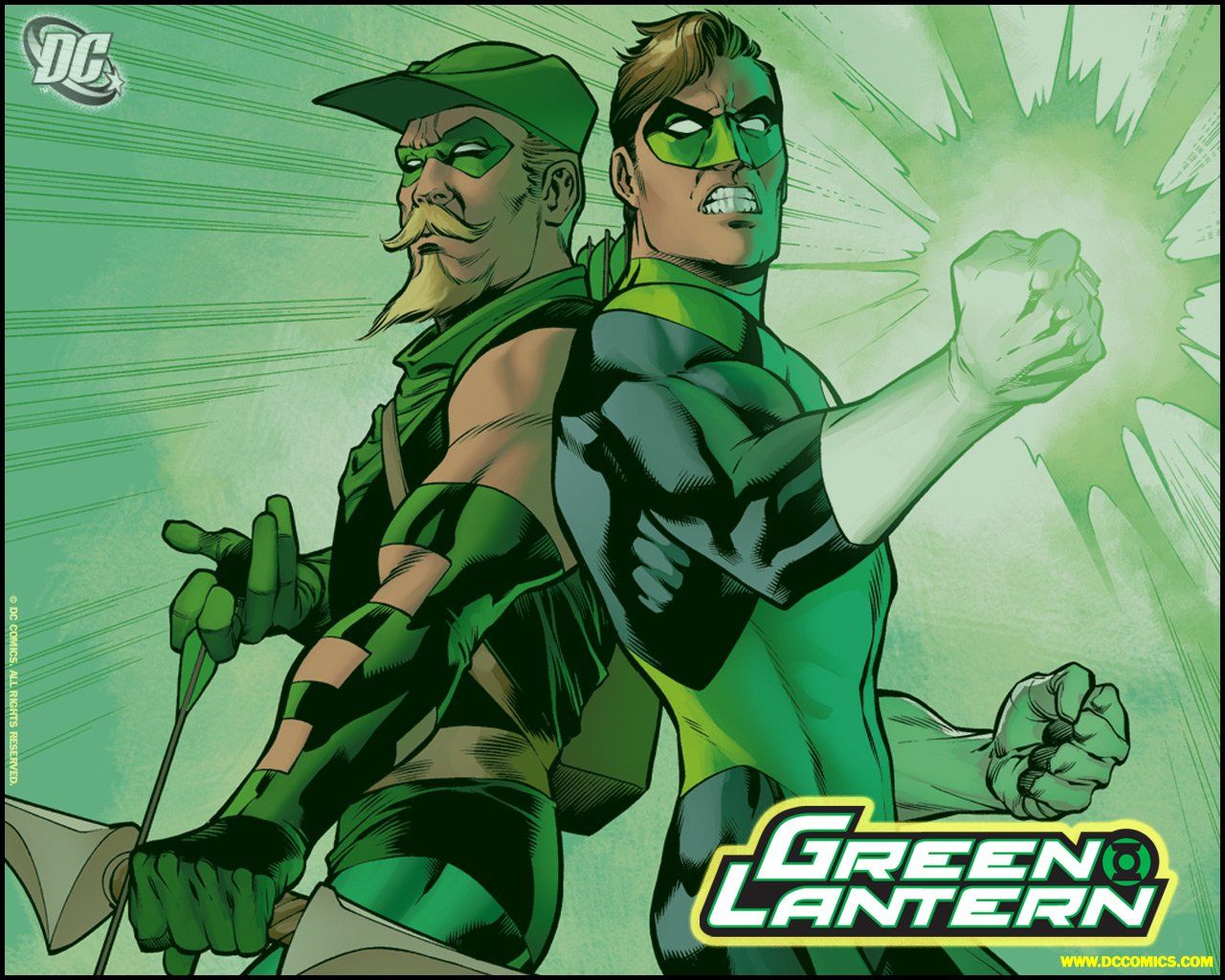 Green Arrow e Green Lantern DC, 1280x1024 720p, PC