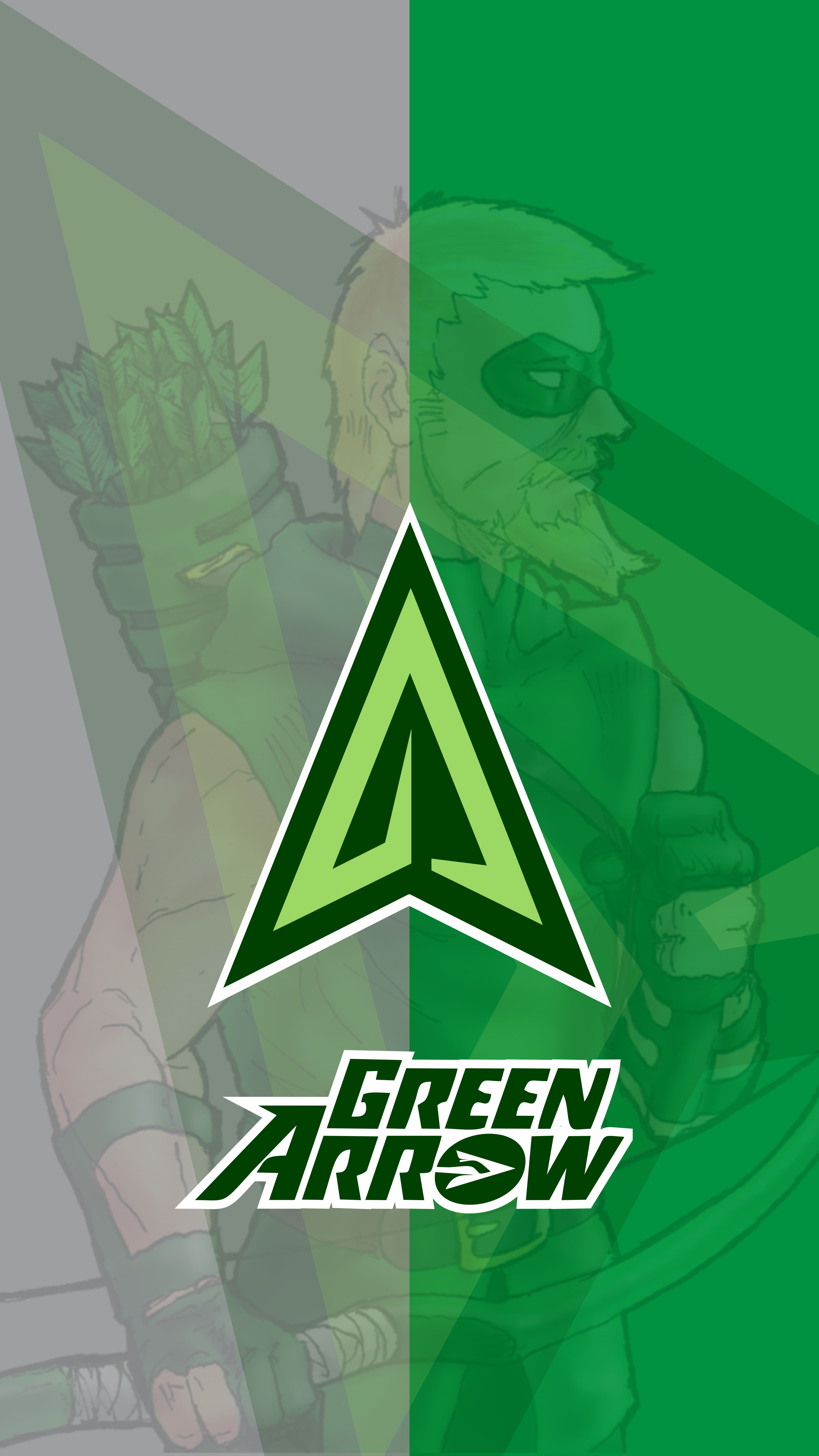 Green Arrow logo verde, 4500x8000 Verticale, Telefono