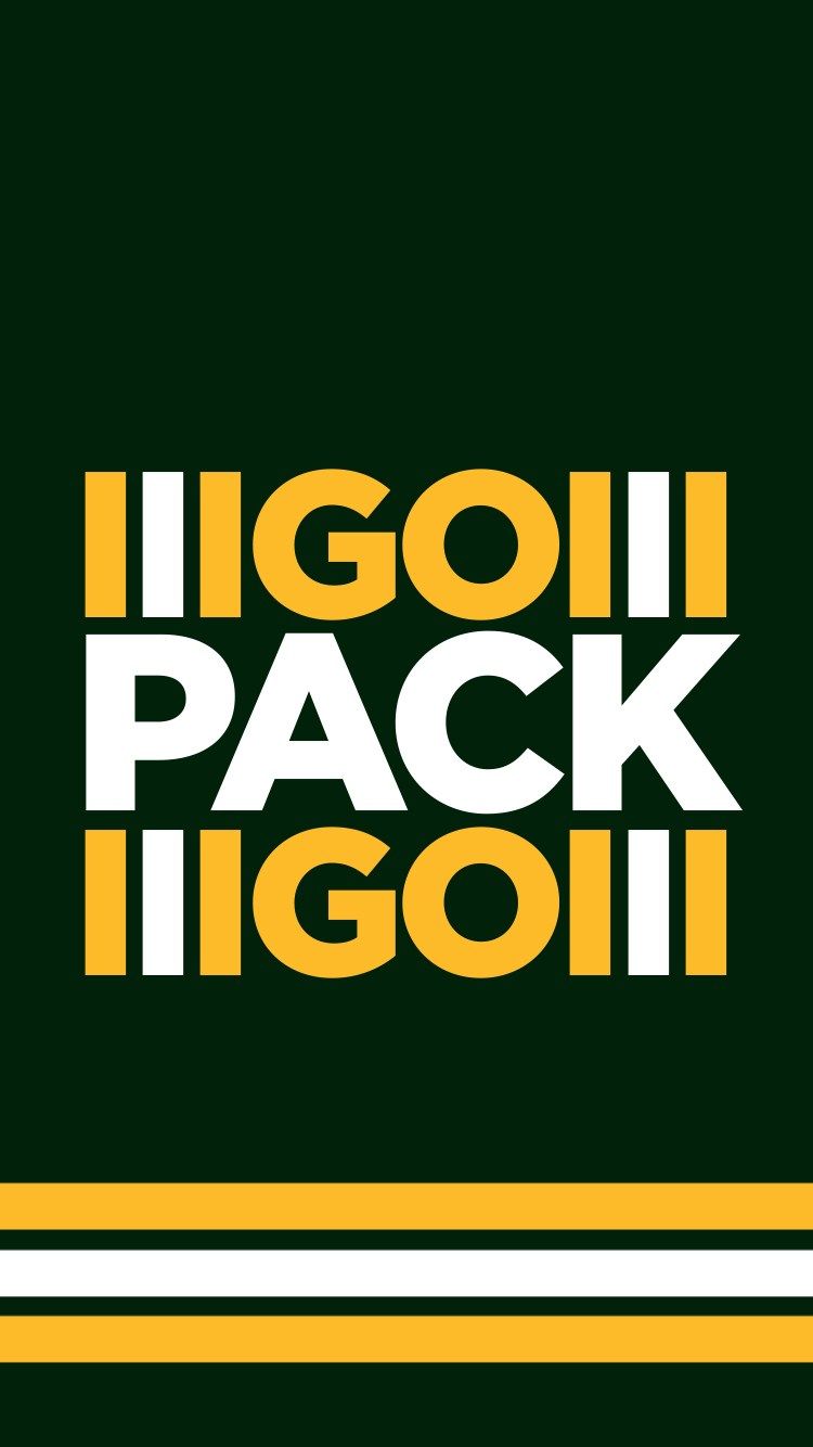 Go Pack Go scritta verde-oro, 750x1334 Full HD Verticale, iPhone Pro