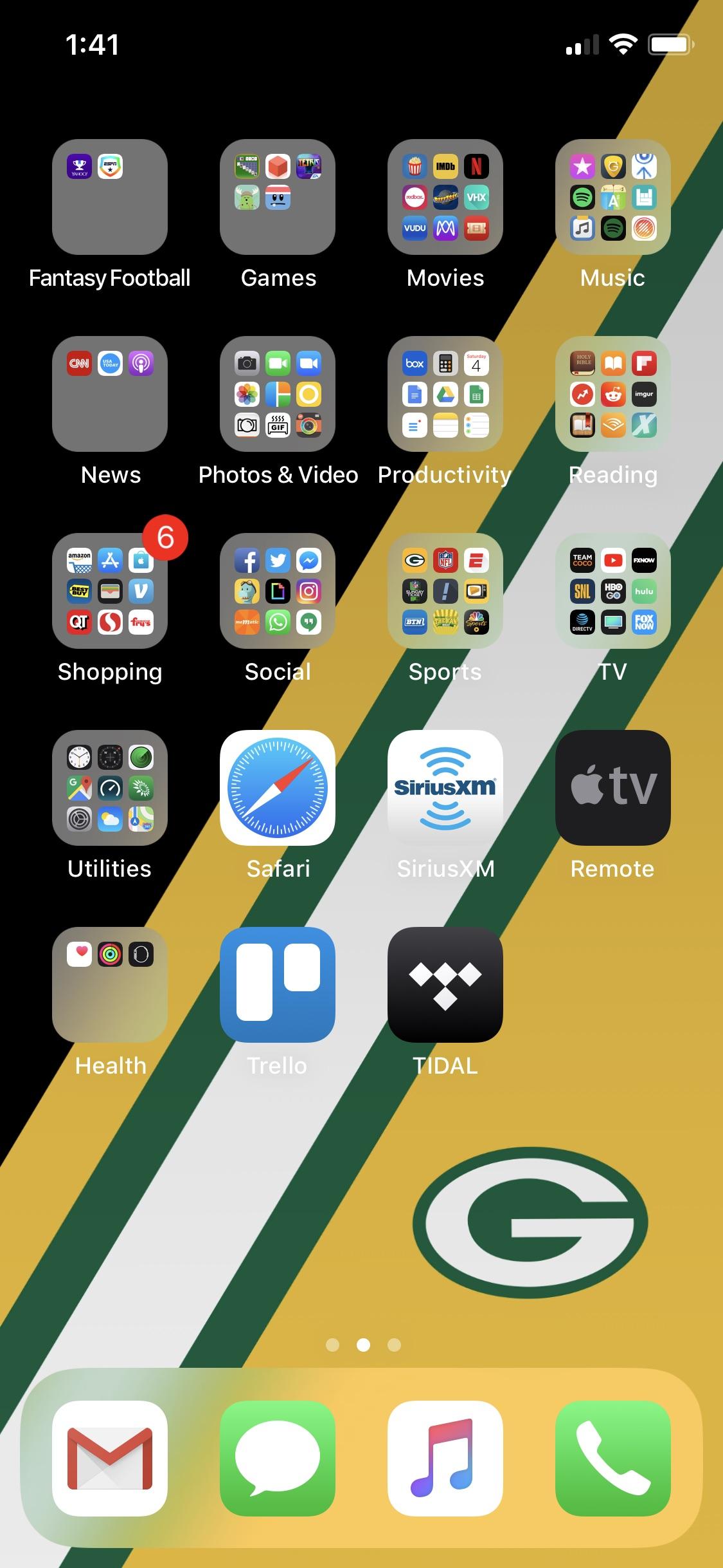 Logo Green Bay Packers su iPhone, 1125x2436 Full HD Verticale, iPhone Pro