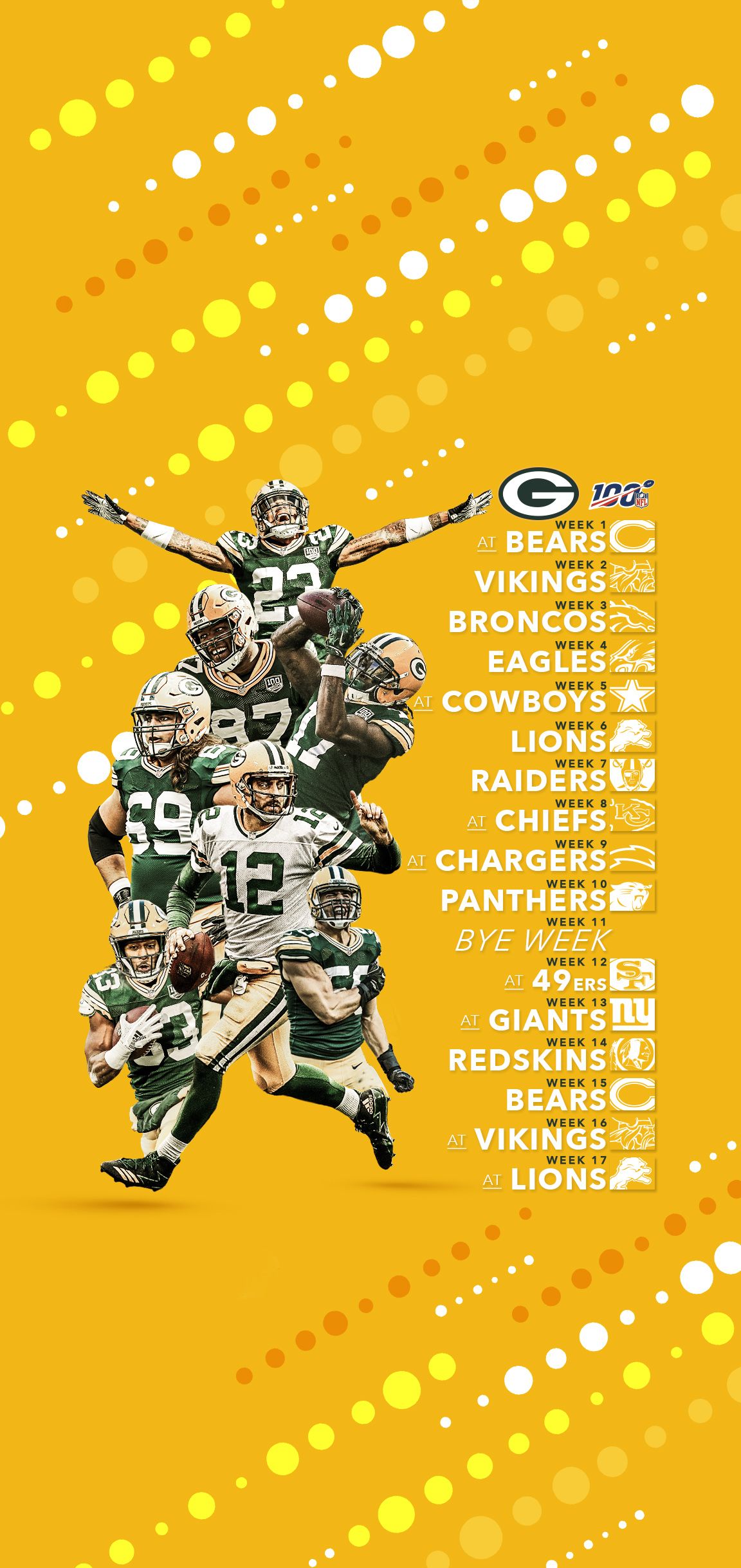 Green Bay Packers giocatori football, 1152x2436 Full HD Verticale, iPhone Pro Max