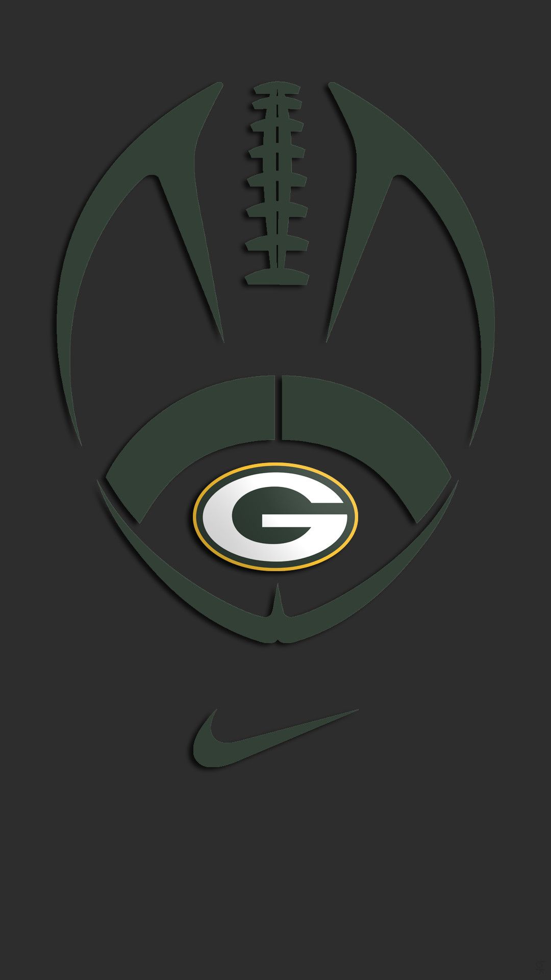 Logo Green Bay Packers e Nike, abbigliamento sportivo, 1080x1920 Verticale, iPhone Plus