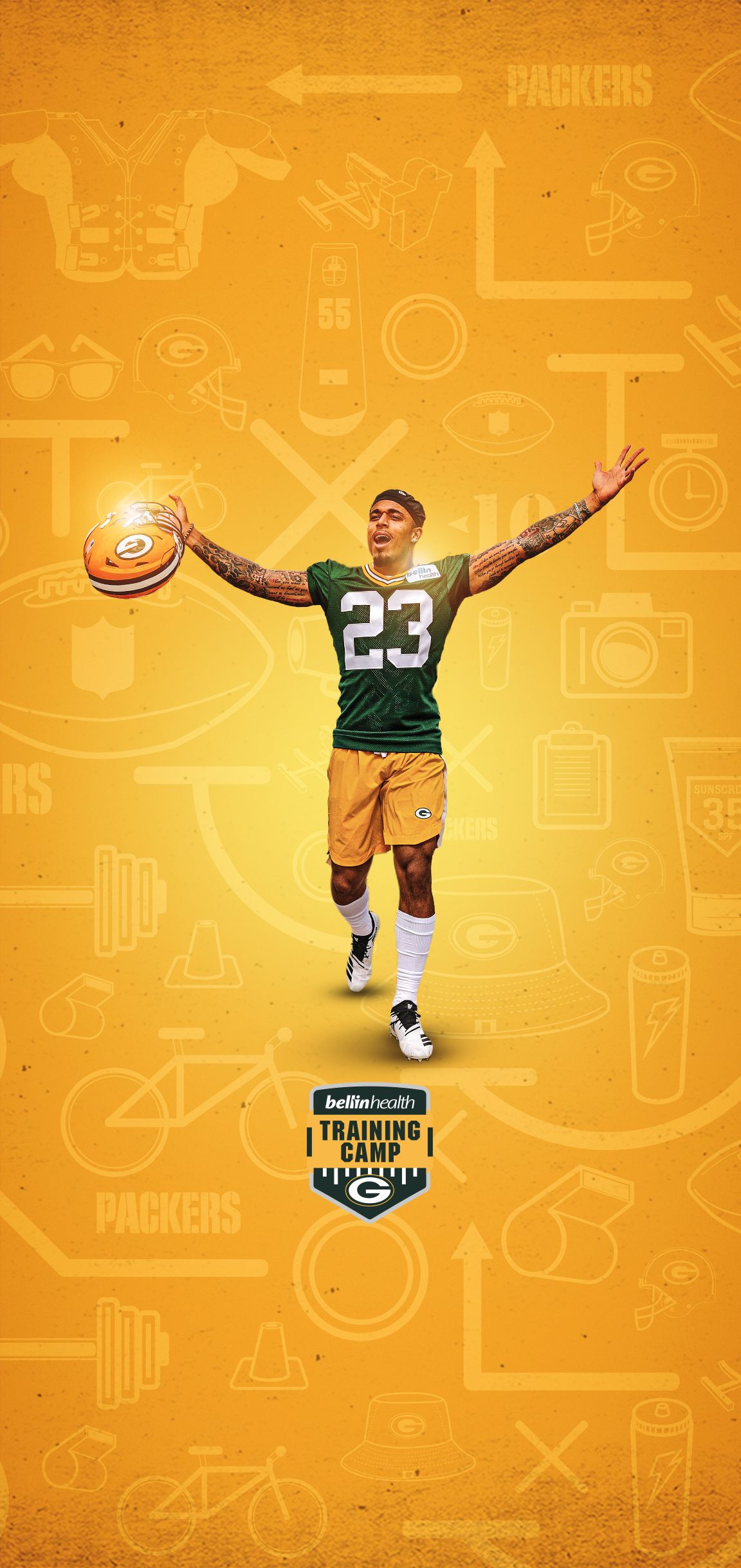 Giocatore Green Bay Packers numero 23, 1152x2436 Full HD Verticale, iPhone Plus