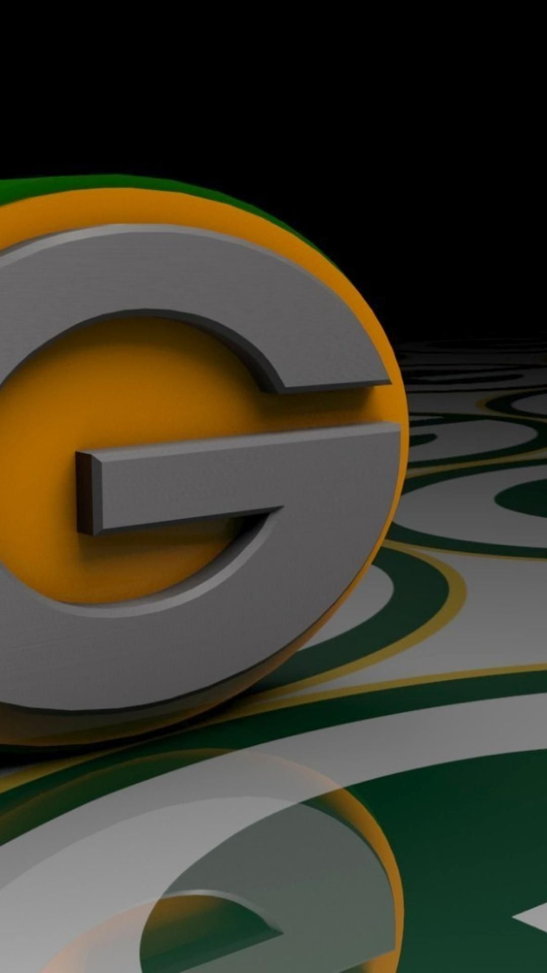 Logo Green Bay Packers lettera G, 1080x1920 Verticale, iPhone Pro