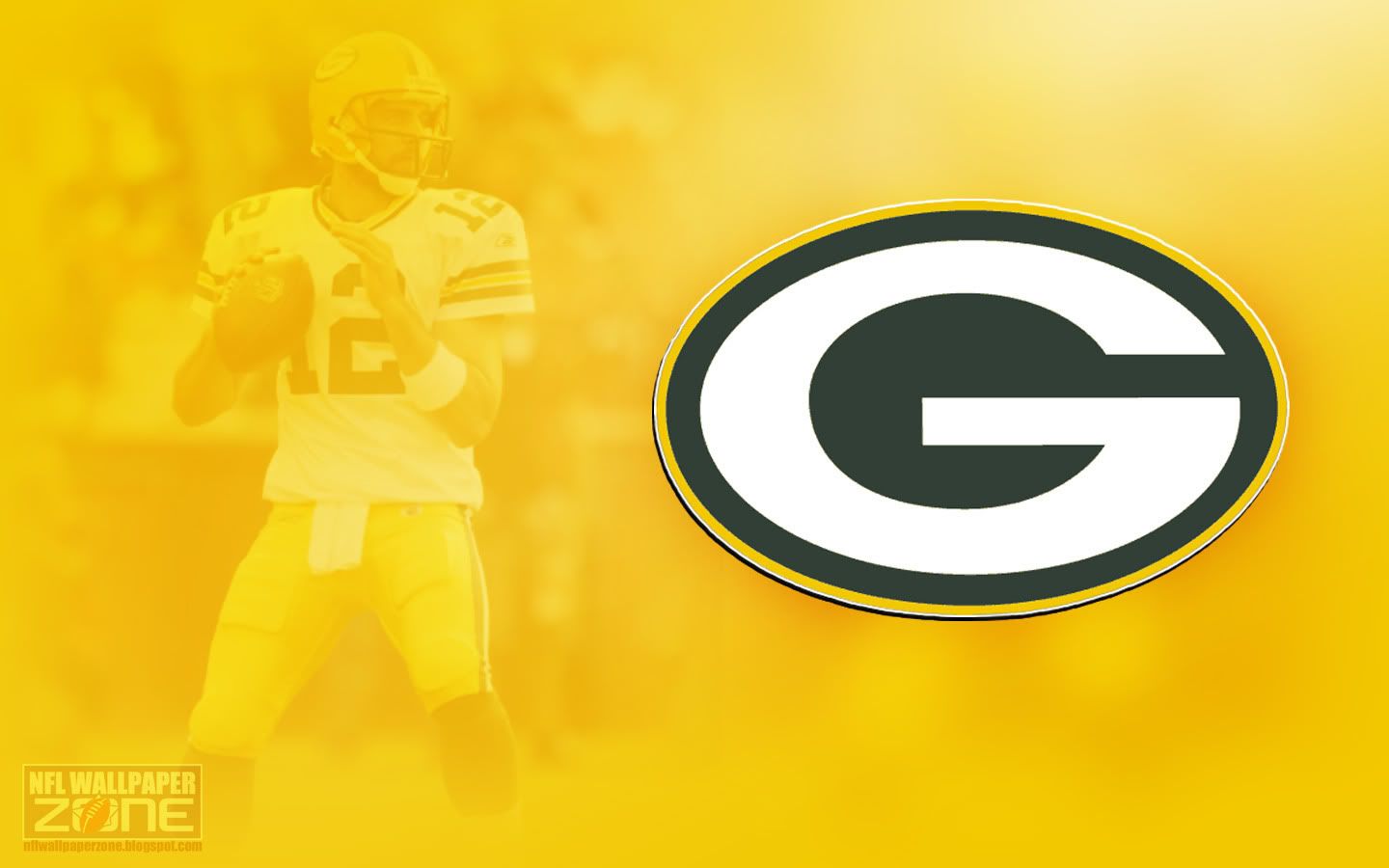 Logo Green Bay Packers giallo, 1440x900 HD, Desktop