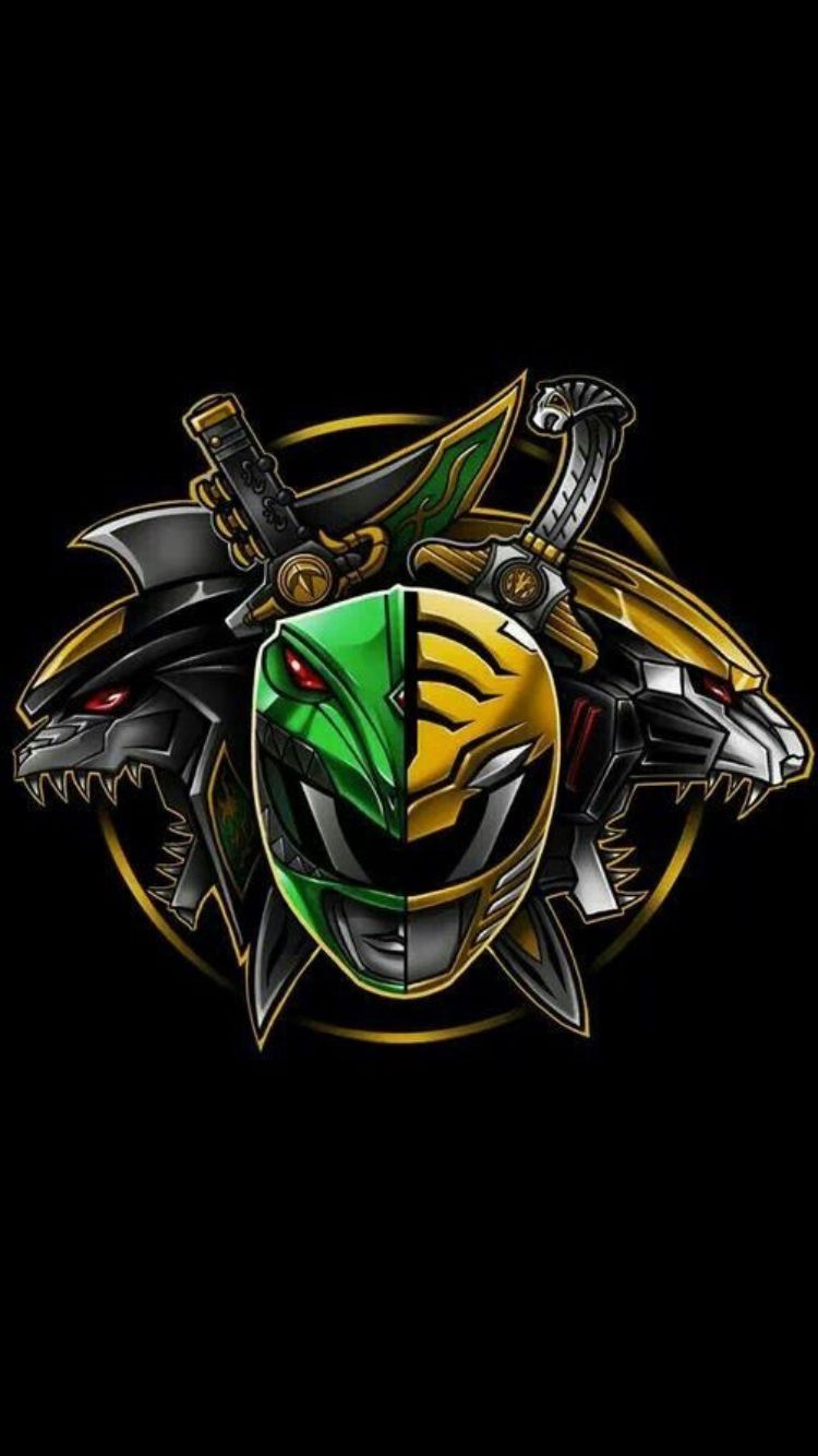 Green Ranger e White Ranger caschi, 750x1334 Verticale, iPhone