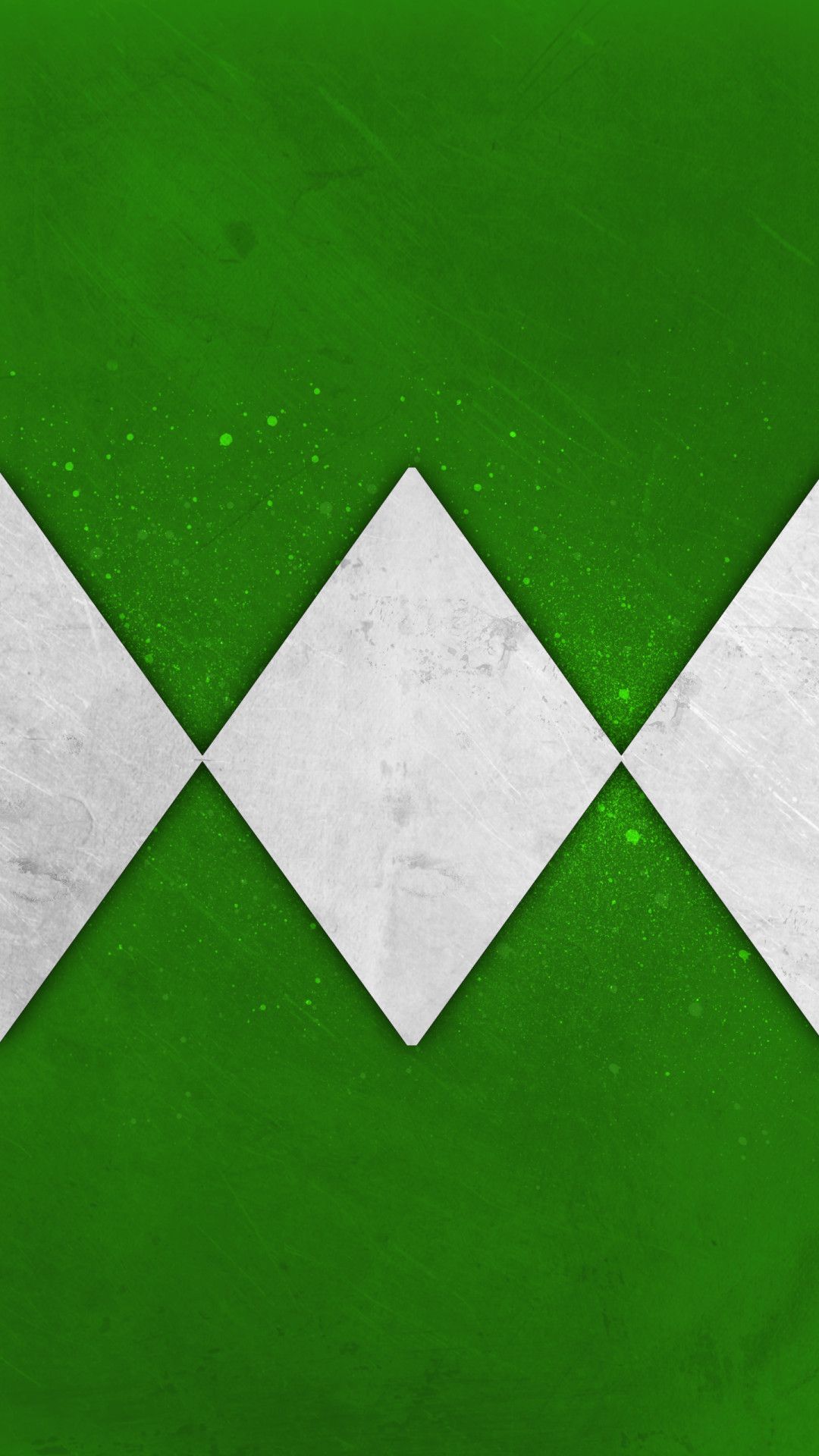 Rombi bianchi Power Ranger verde, 1080x1920 Full HD Verticale, iPhone