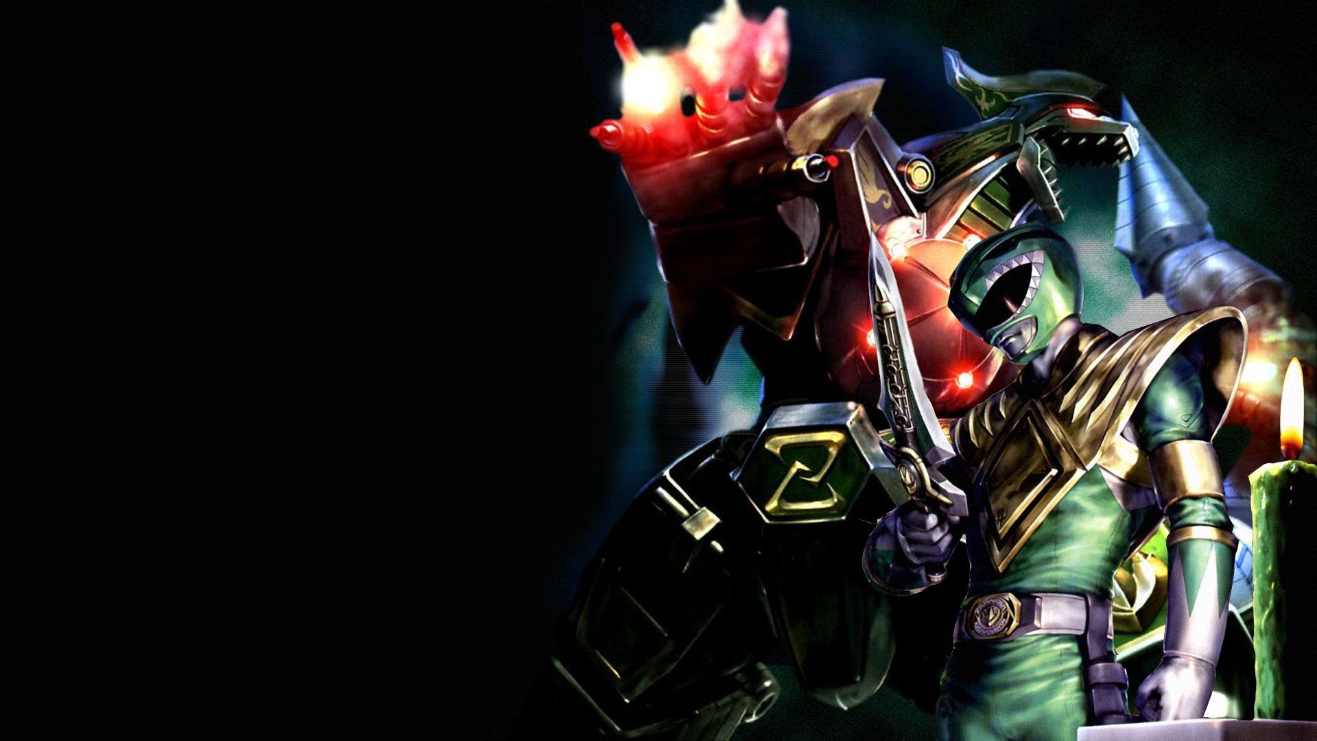 Green Ranger e robot Zord, 3840x2160 Ultra HD, Monitor 4K