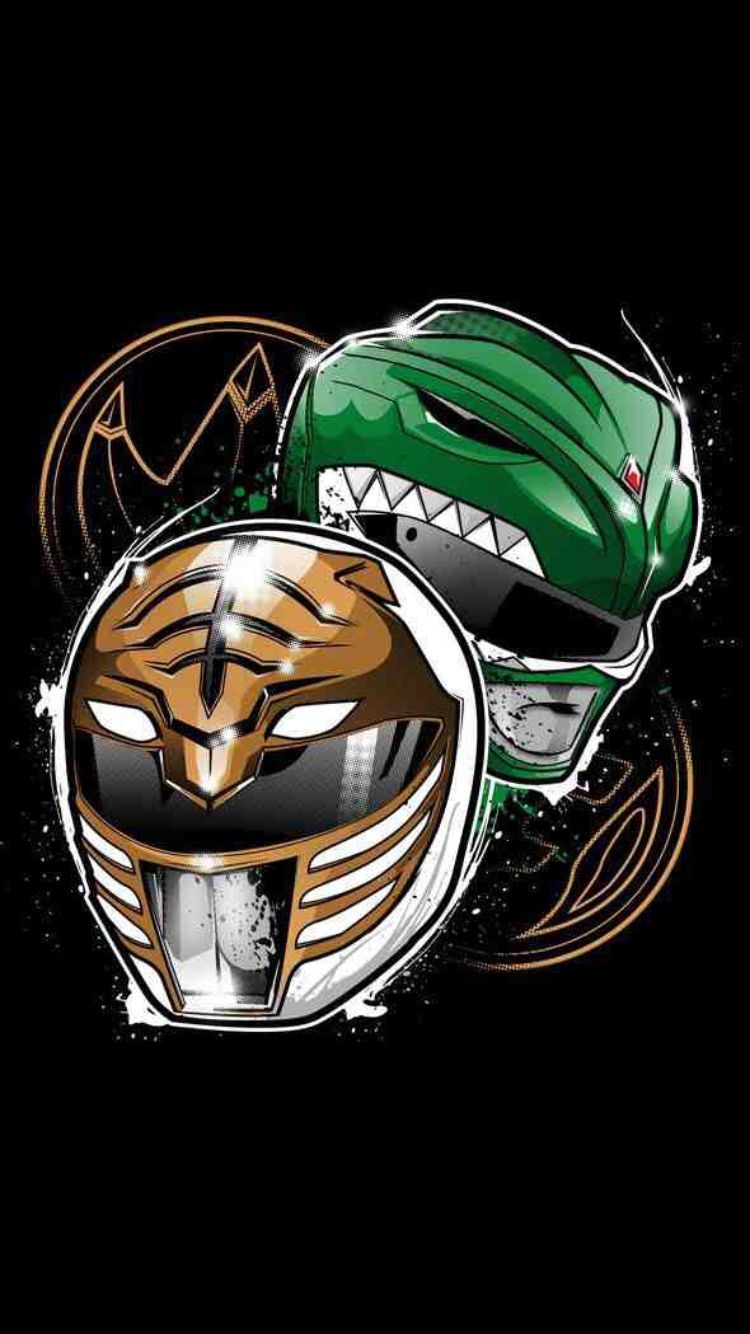 White Ranger e Green Ranger caschi, Tommy Oliver, 750x1334 Full HD Verticale, iPhone