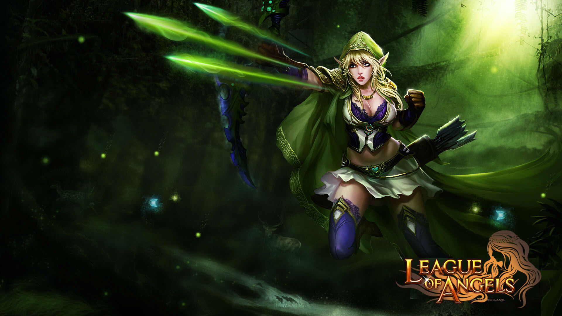 Arciere elfa League of Angels, 1920x1080 Full HD 1080p, Laptop
