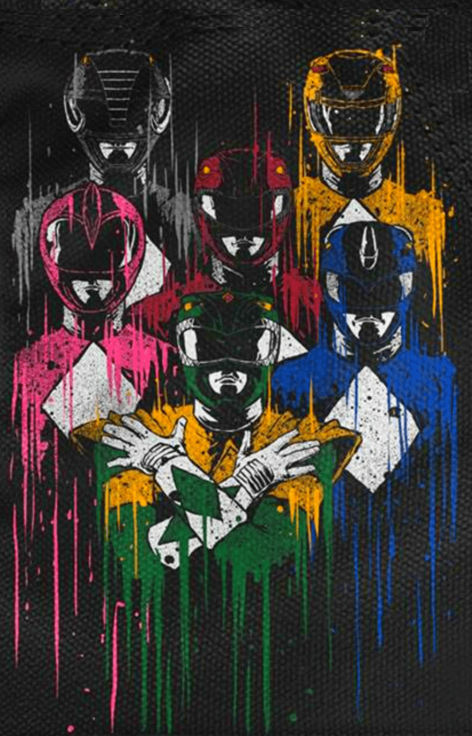 Power Rangers caschi graffiti colorati, 930x1450 Full HD Verticale, iPhone