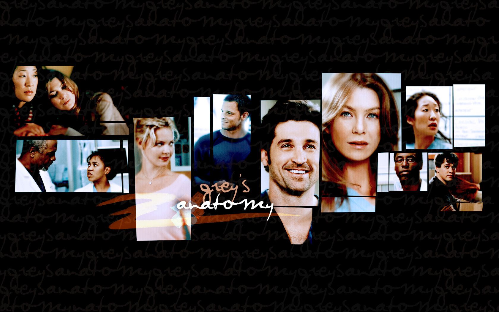 Cast Grey's Anatomy in campo grano, 1024x768 HD, PC