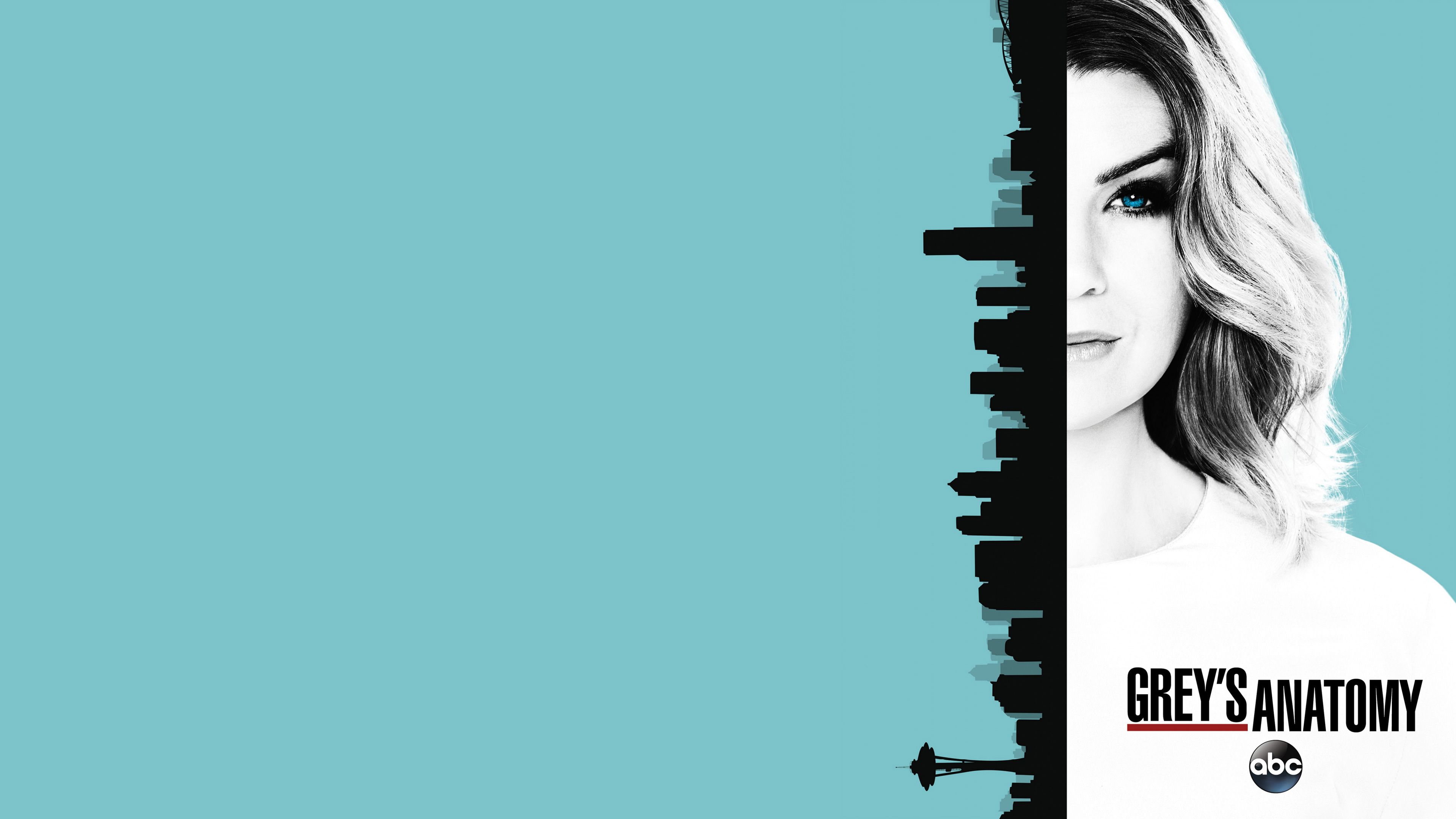 Grey's Anatomy poster skyline, 3840x2160 4K, PC Desktop