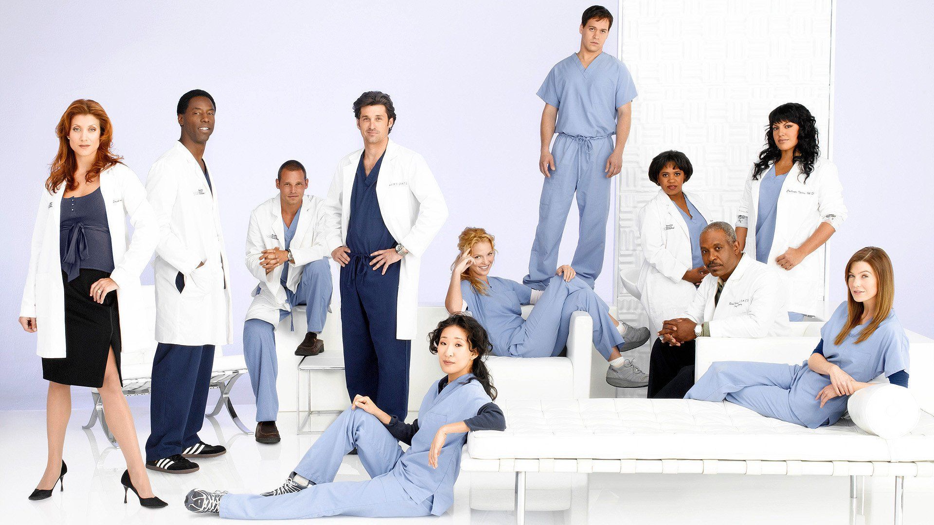 Cast Grey's Anatomy in camici, 1920x1080 1080p, Monitor Gaming