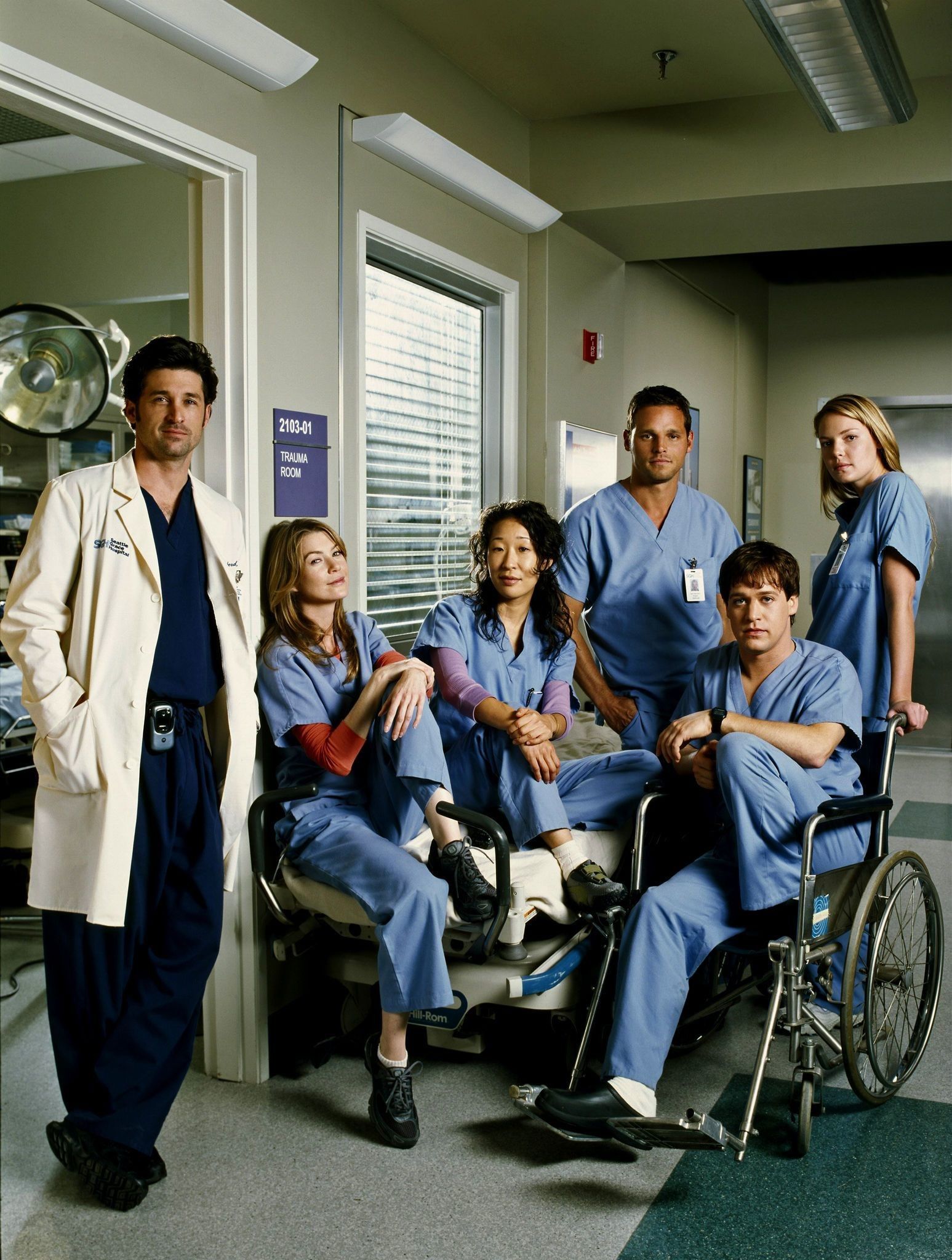 Cast Grey's Anatomy in ospedale, 1920x1080 Full HD 1080p, Monitor Gaming