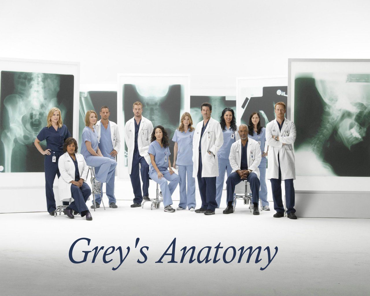 Cast Grey's Anatomy in camice, serie TV medica, 1280x1024 720p, PC