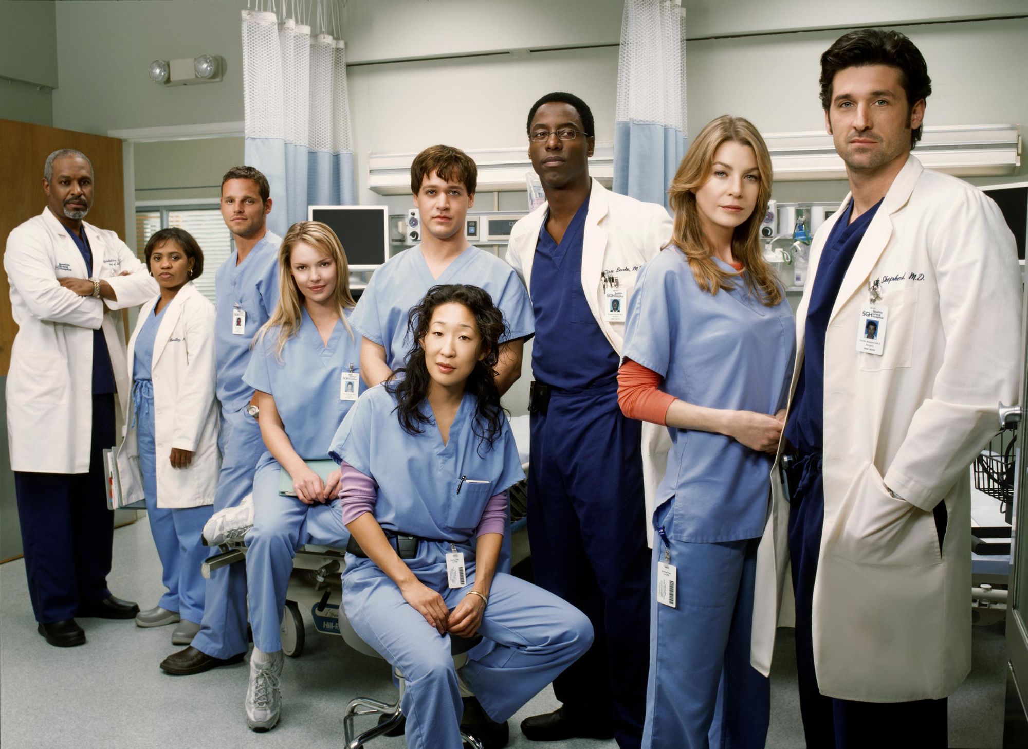 Cast Grey's Anatomy scale bianche, 1280x1024 HD, PC Desktop