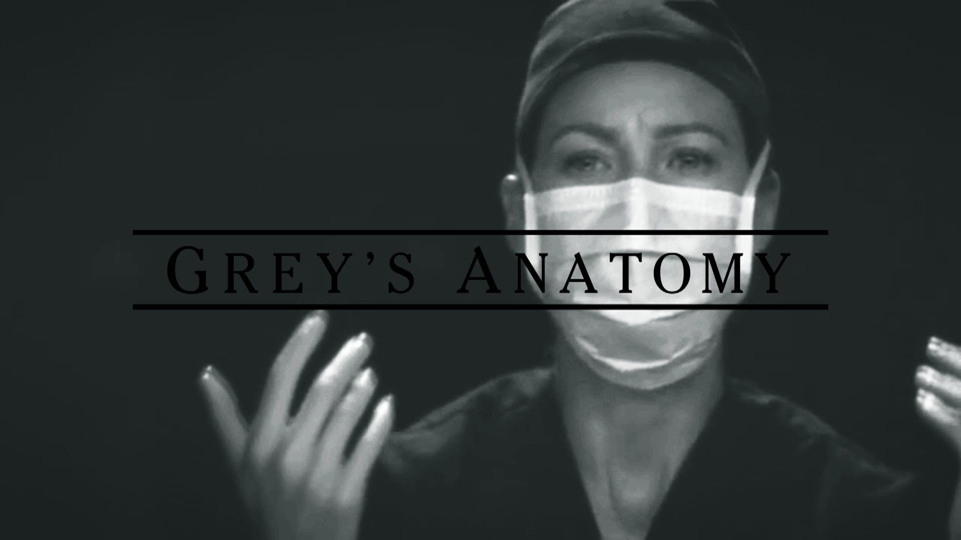 Grey's Anatomy logo chirurgo bianco e nero, 1920x1080 1080p, PC