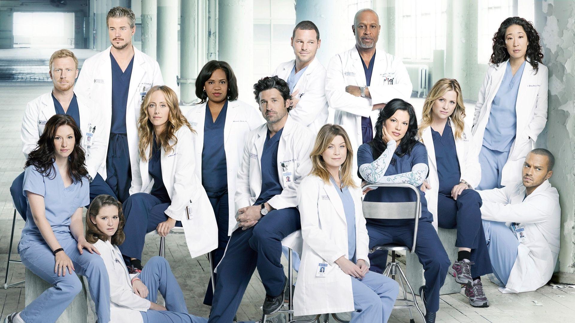 Cast Grey's Anatomy in sala operatoria, 1280x800 HD, Desktop