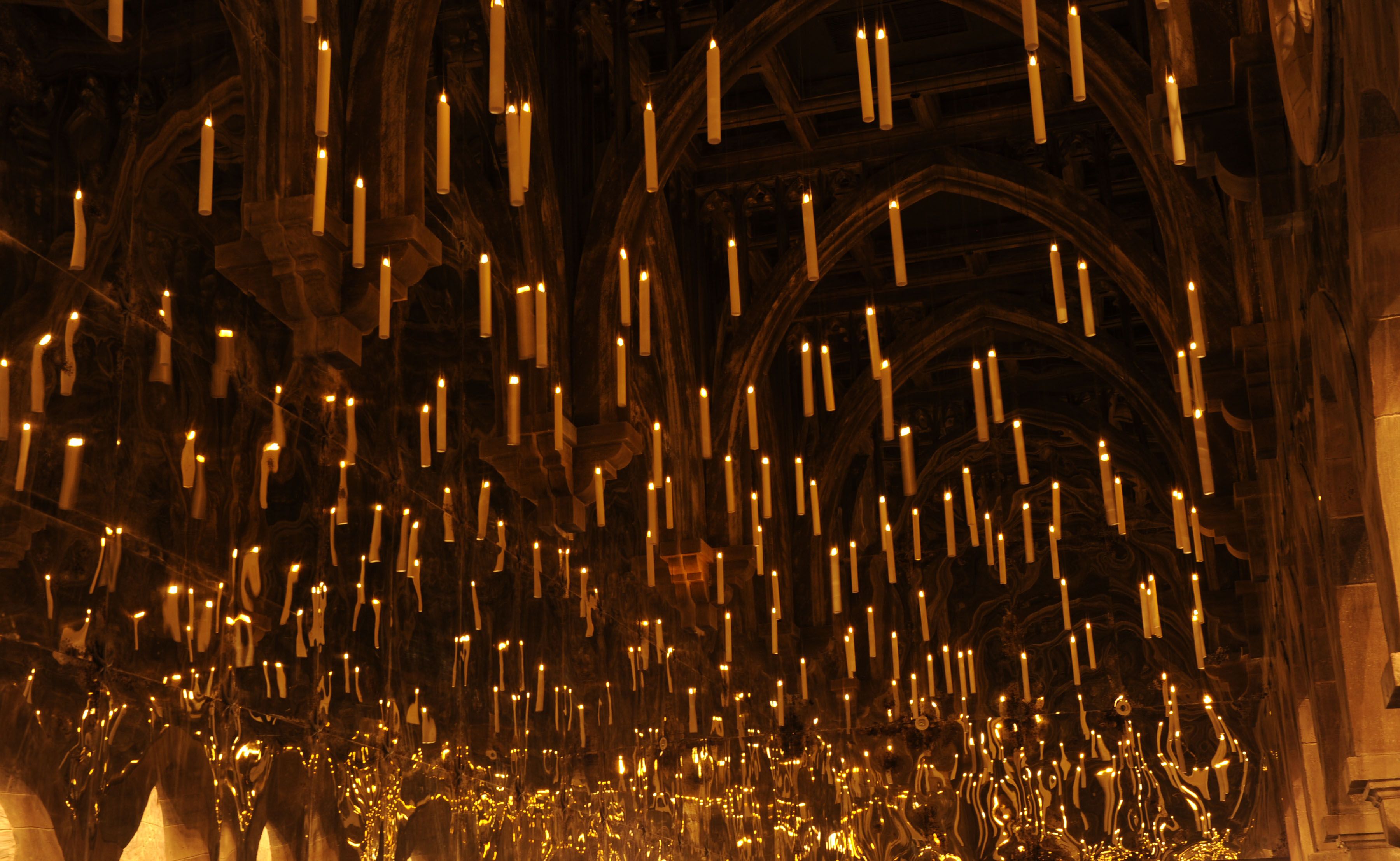 Candele fluttuanti Grande Sala Hogwarts, 3600x2213 2K, Monitor Gaming