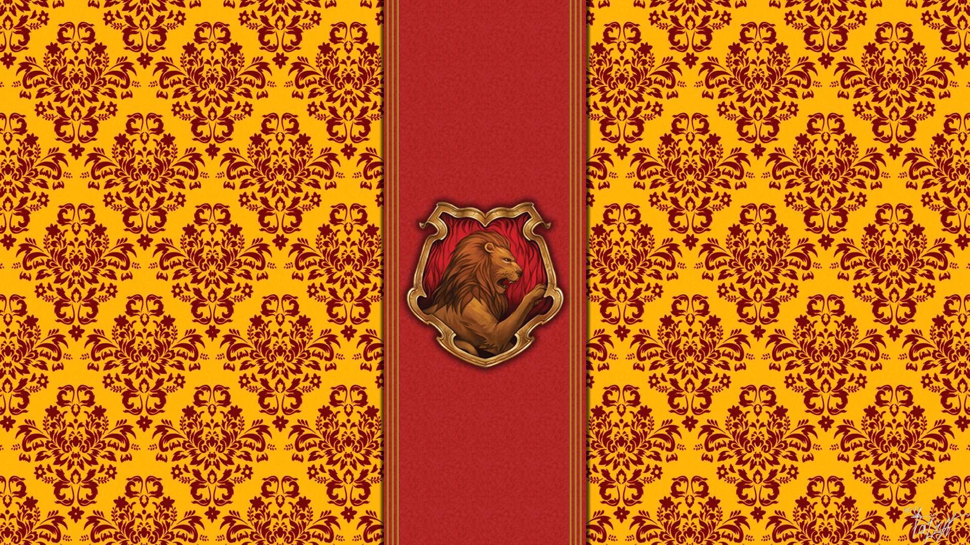 Stemma Grifondoro damascato oro rosso, 1920x1080 Full HD 1080p, PC