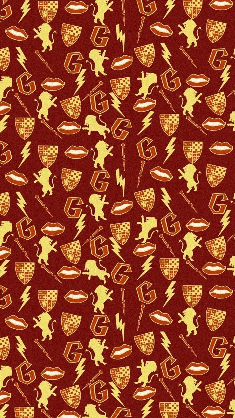 Pattern Grifondoro Harry Potter, J.K. Rowling, 750x1334 Verticale, iPhone Air