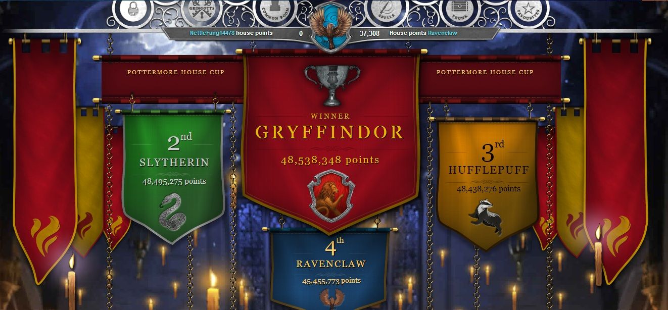Sala Comune Corvonero Hogwarts, scuola di magia, 1280x720 720p, PC