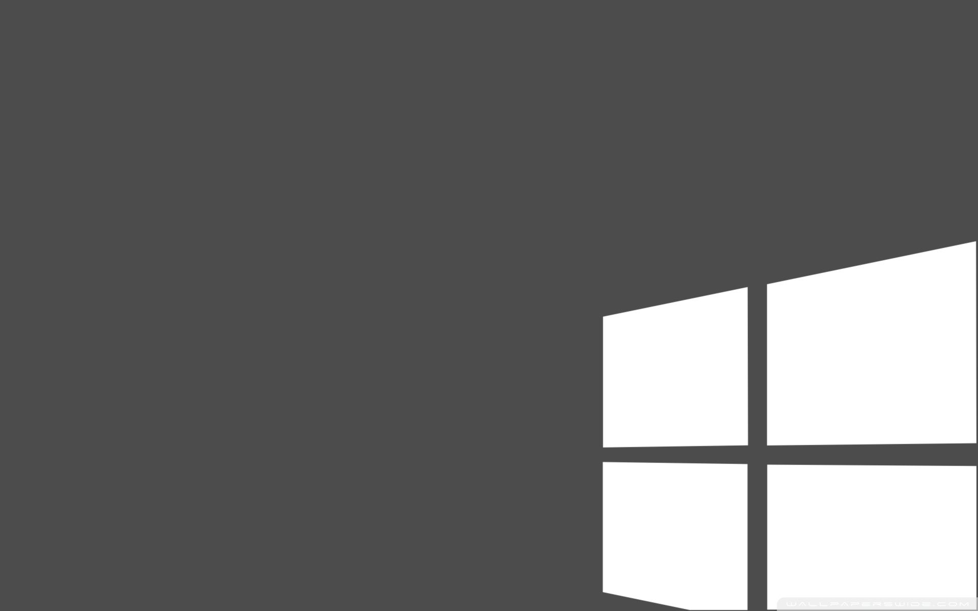 Logo Windows grigio, sistema operativo Microsoft, 1920x1200 WUXGA, Desktop