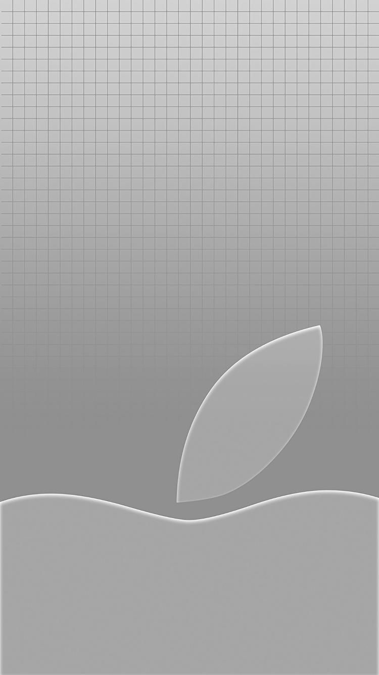 Logo Apple grigio griglia, Cupertino, 750x1334 Full HD Verticale, iPhone Pro