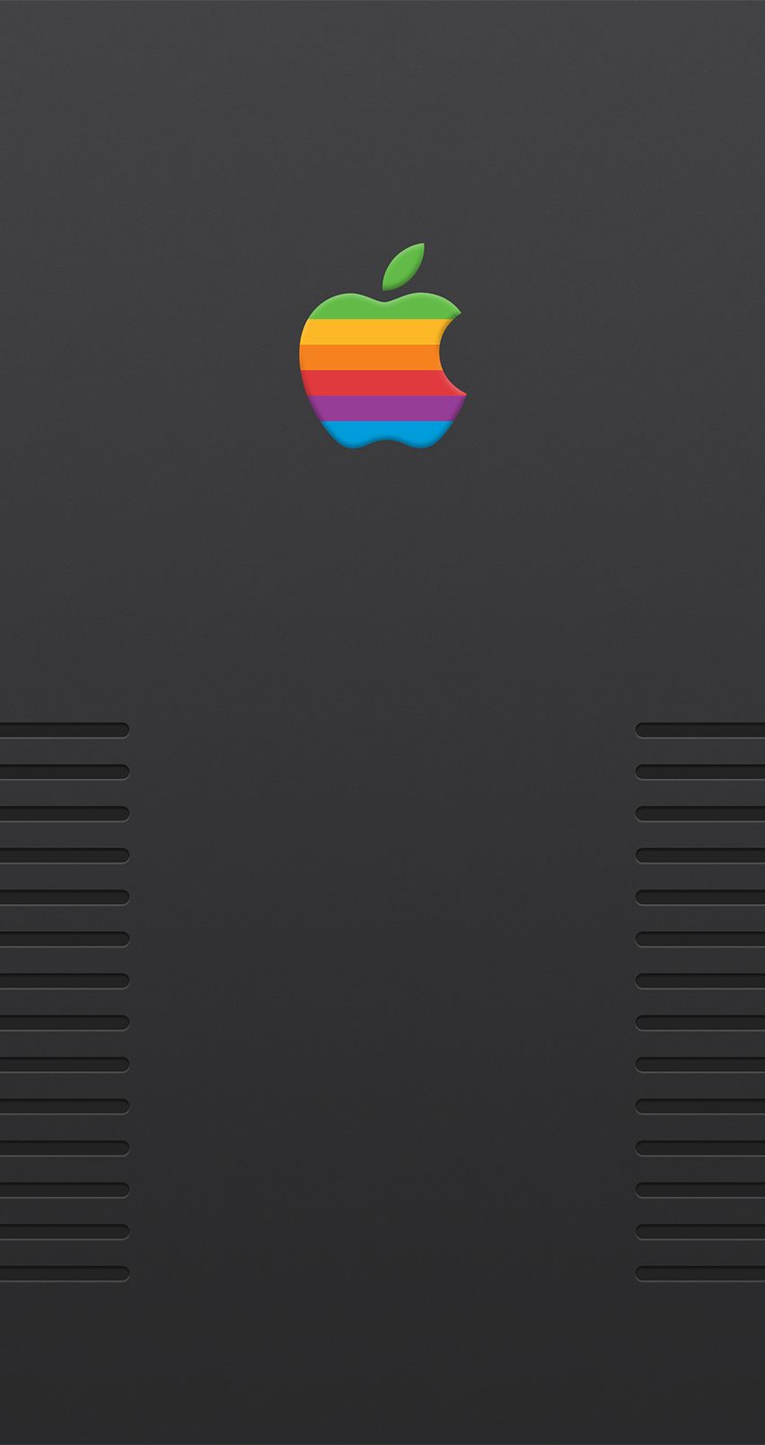 Logo Apple retro arcobaleno, 852x1608 Verticale, iPhone