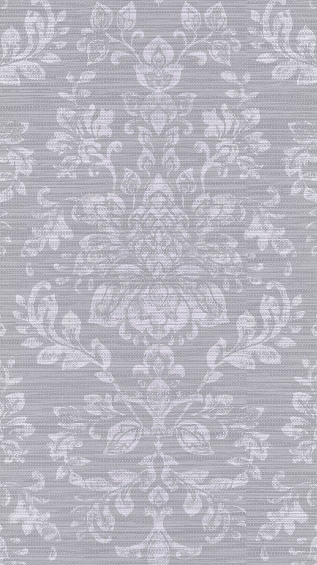 Motivo damascato grigio argento, 1080x1920 Full HD Verticale, iPhone