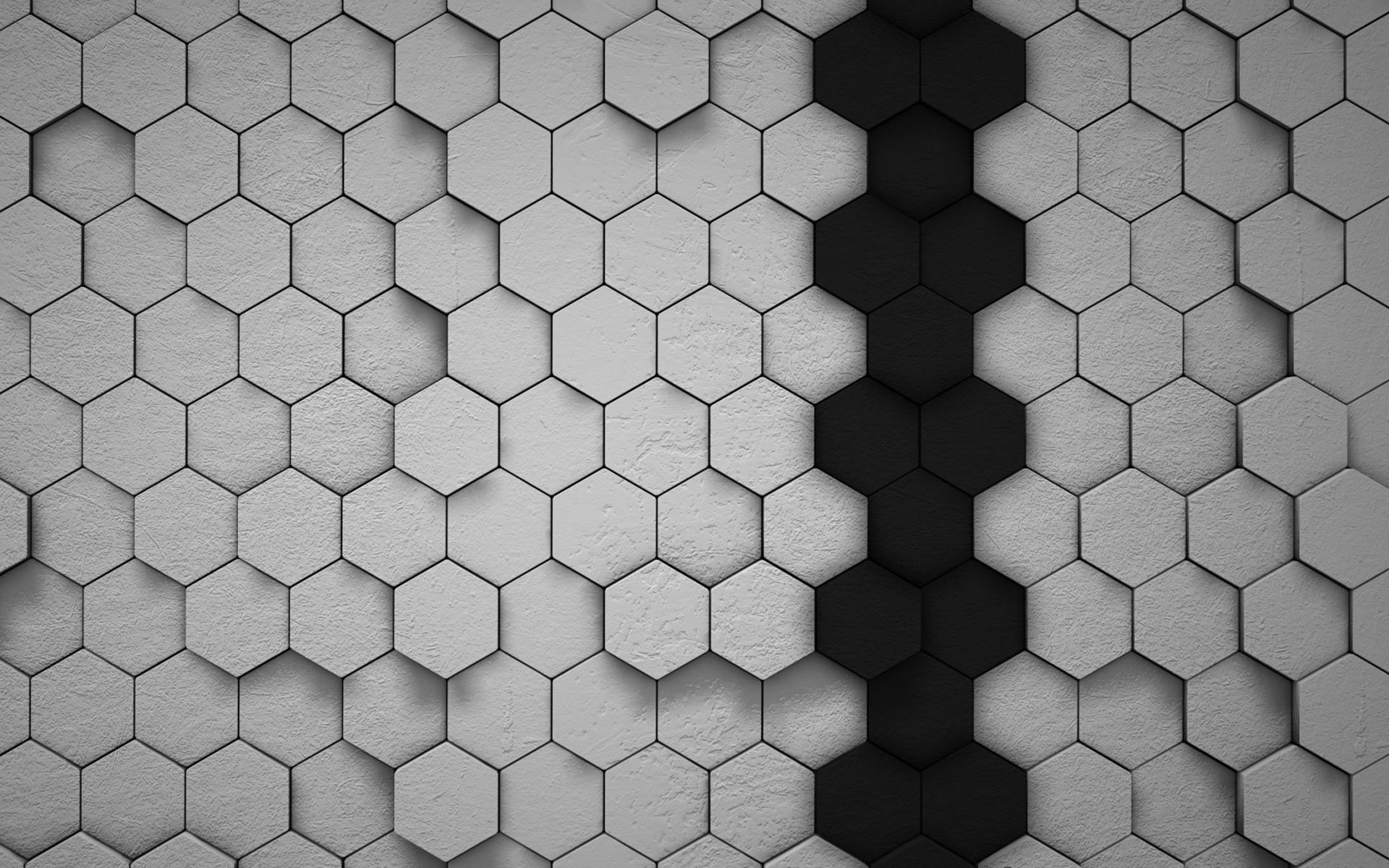 Pattern esagonale 3D grigio, 1920x1200 Full HD+, PC Desktop