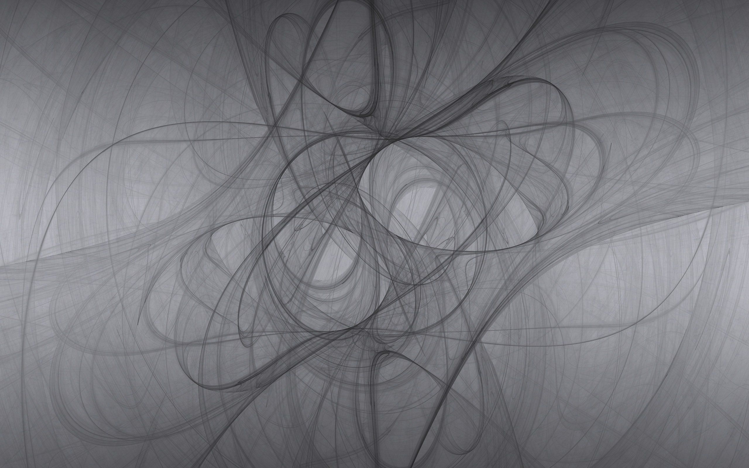Linee astratte grigie curve, 2560x1600 2K, Laptop