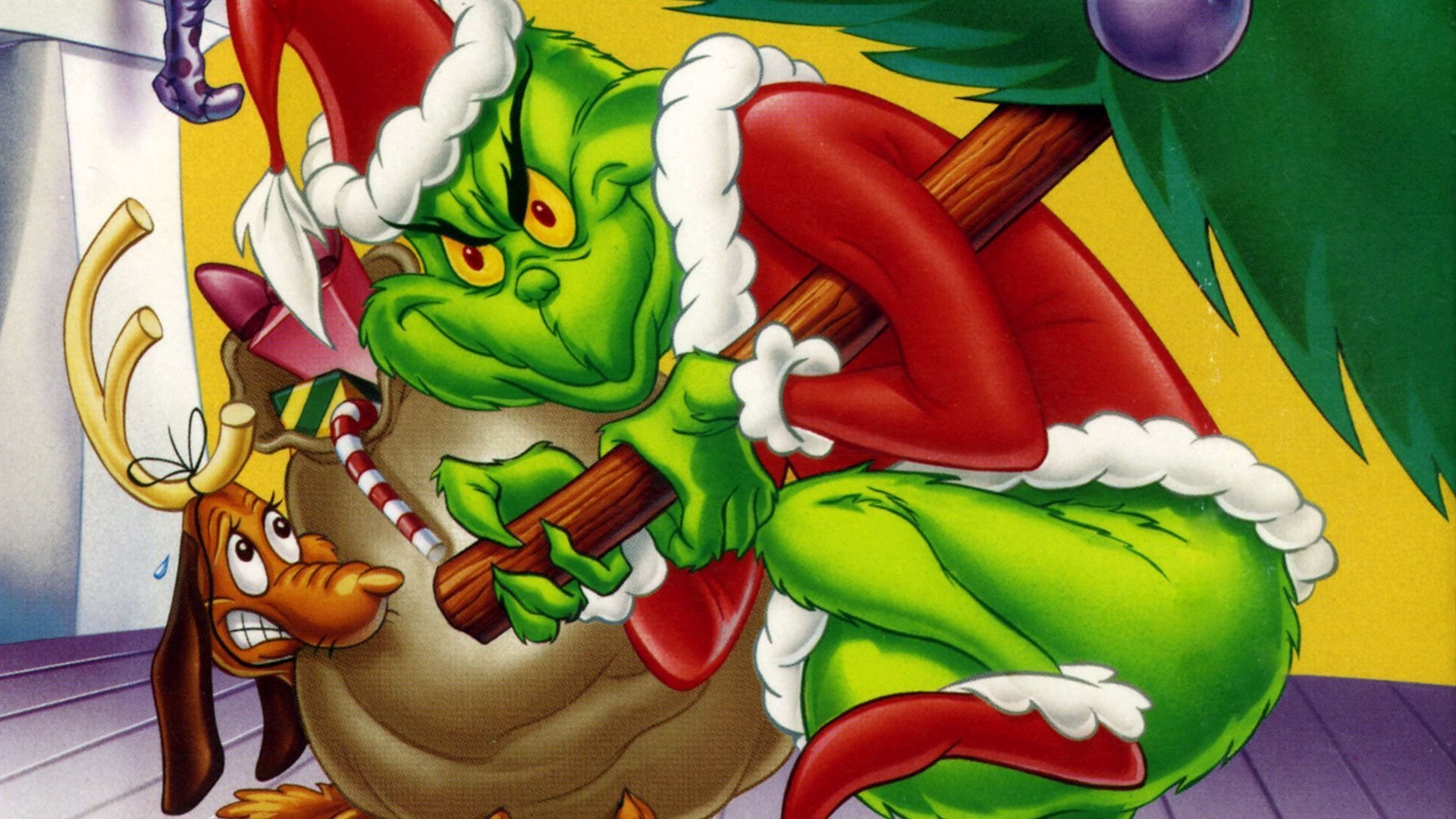 Grinch con sacco regali, 1920x1080 Full HD, Laptop
