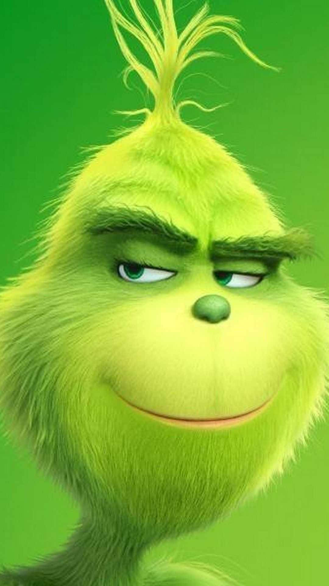Grinch primo piano volto verde, 1080x1920 Full HD Verticale, Smartphone
