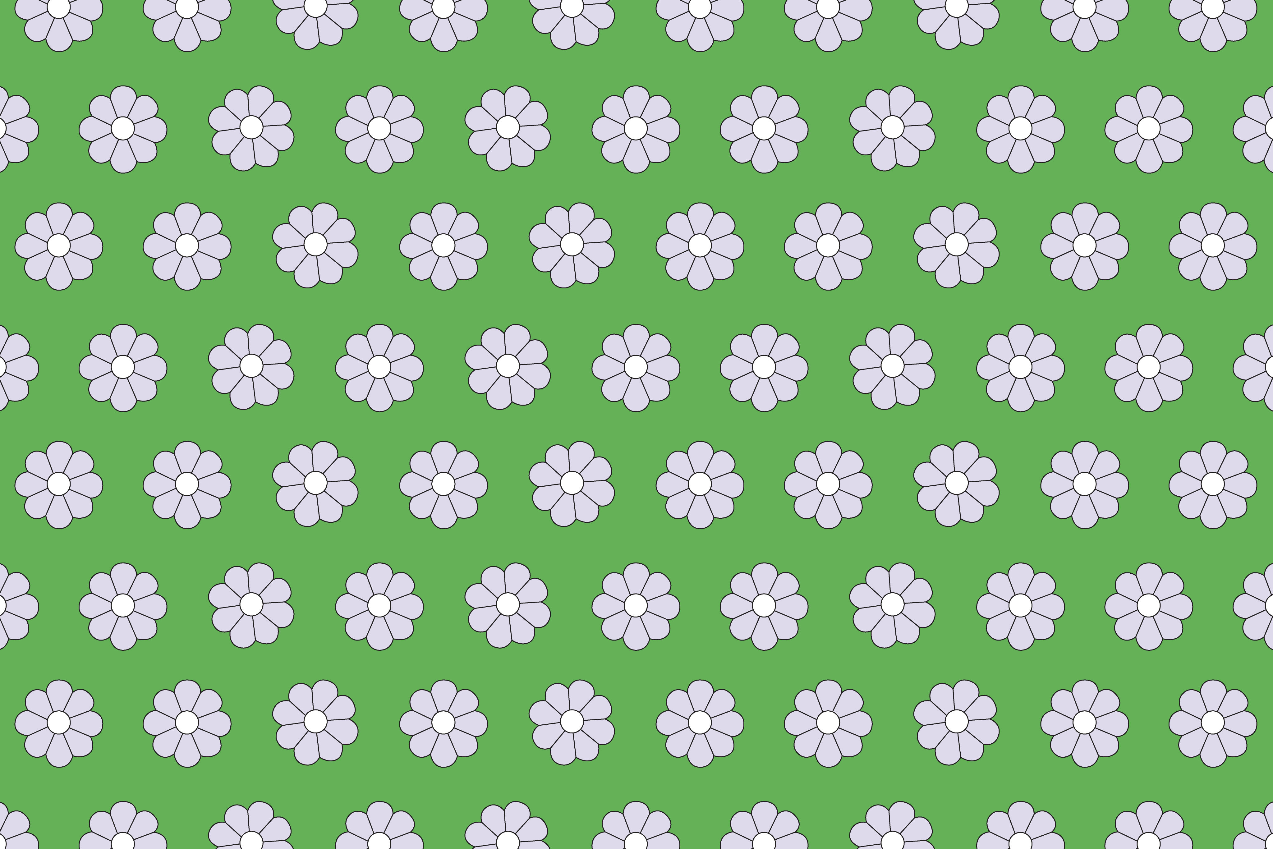 Fiori bianchi su verde, 4096x2732 4K, MacBook Pro