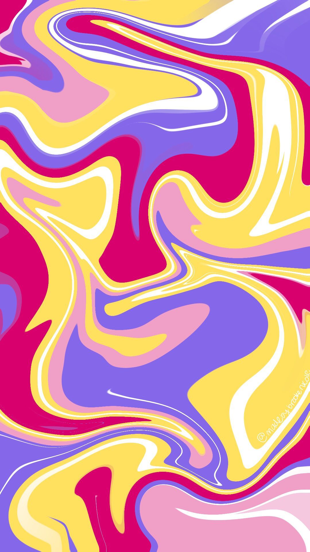 Onde astratte groovy colorate, 1080x1920 Full HD Verticale, Samsung Galaxy