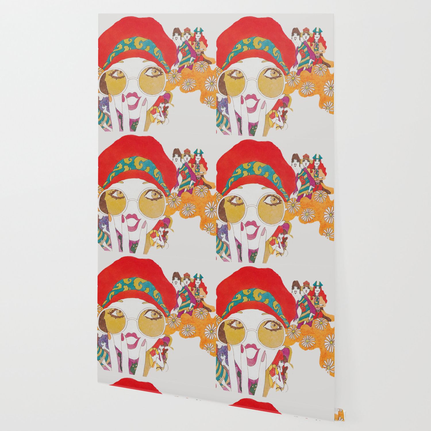 Donna groovy con foulard rosso, 1500x1500 HD, Acer Nitro
